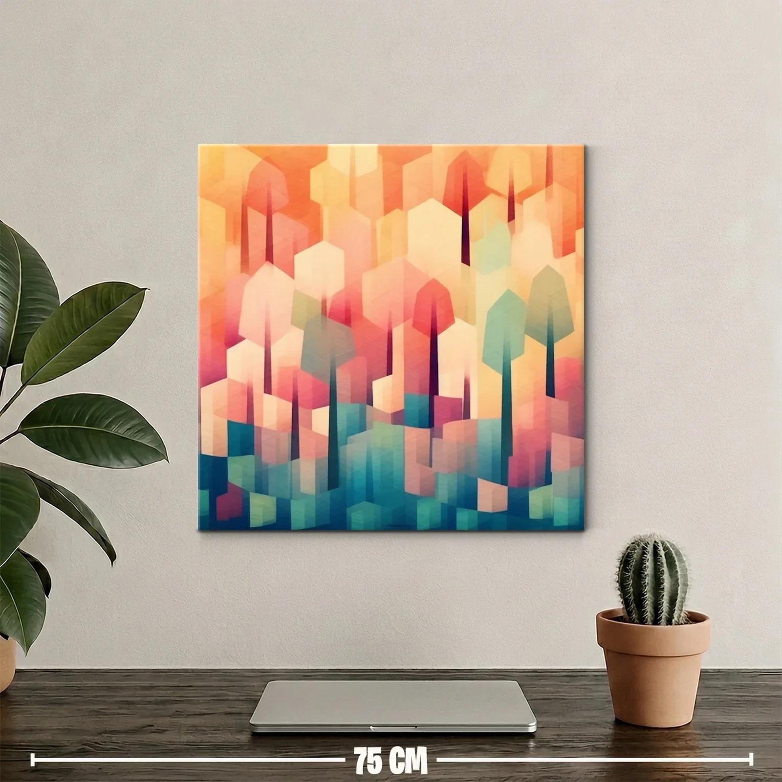 Abstracto juego de luces con formas geométricas vibrantes — miniatura 2
