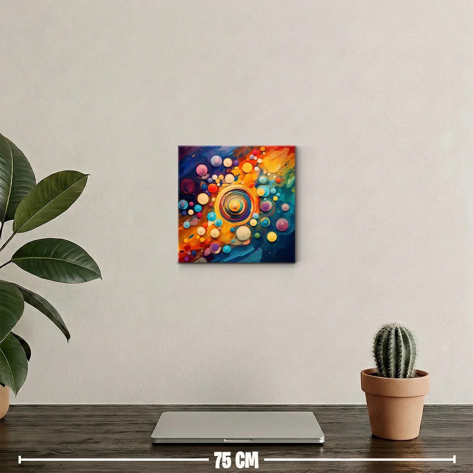 Composición vibrante con círculos de colores y energía dinámica — miniatura 2