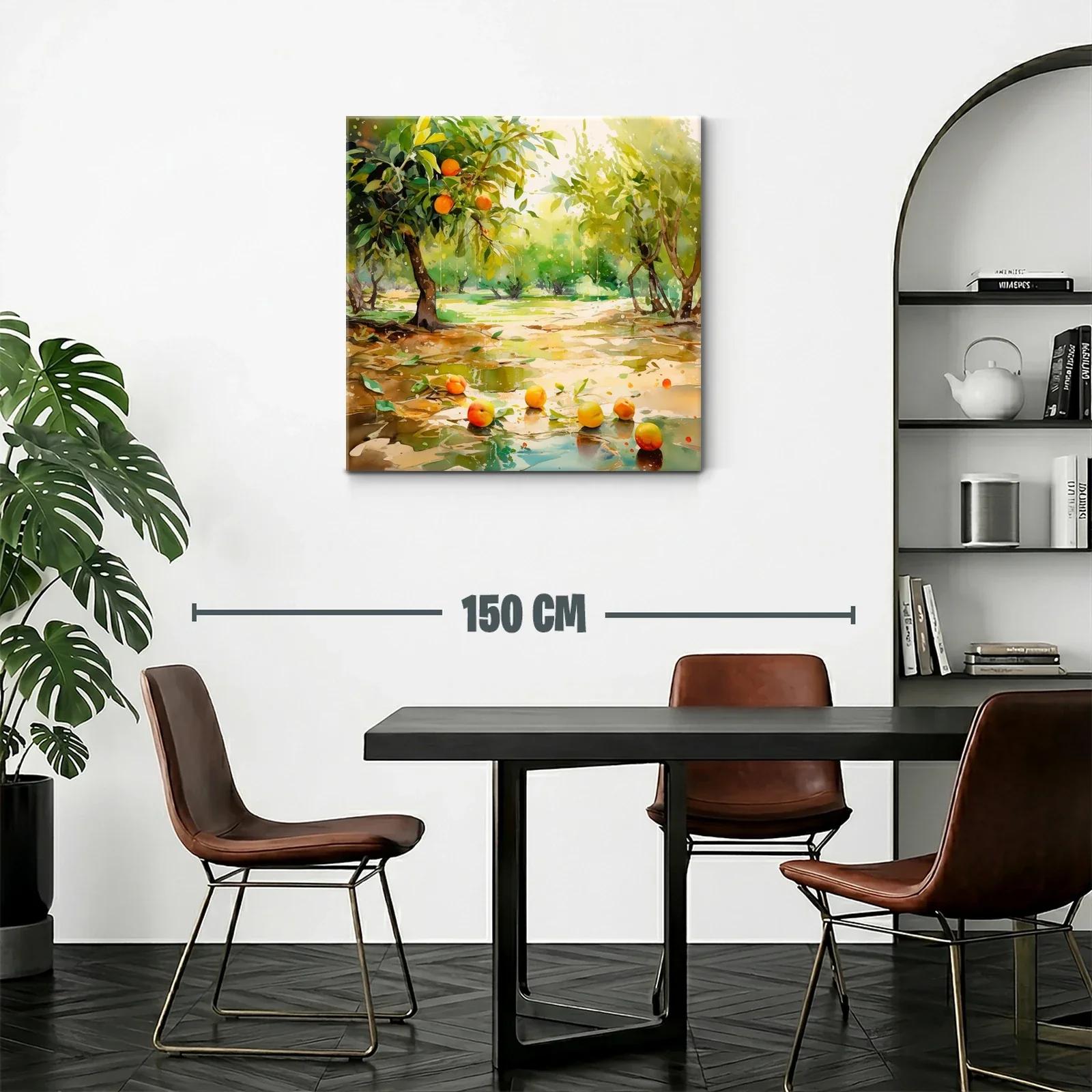 Paisaje de huerto con frutas maduras y luz natural — miniatura 2