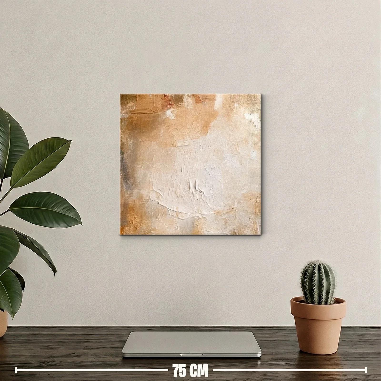 Composición abstracta en tonos cálidos y neutros — miniatura 2