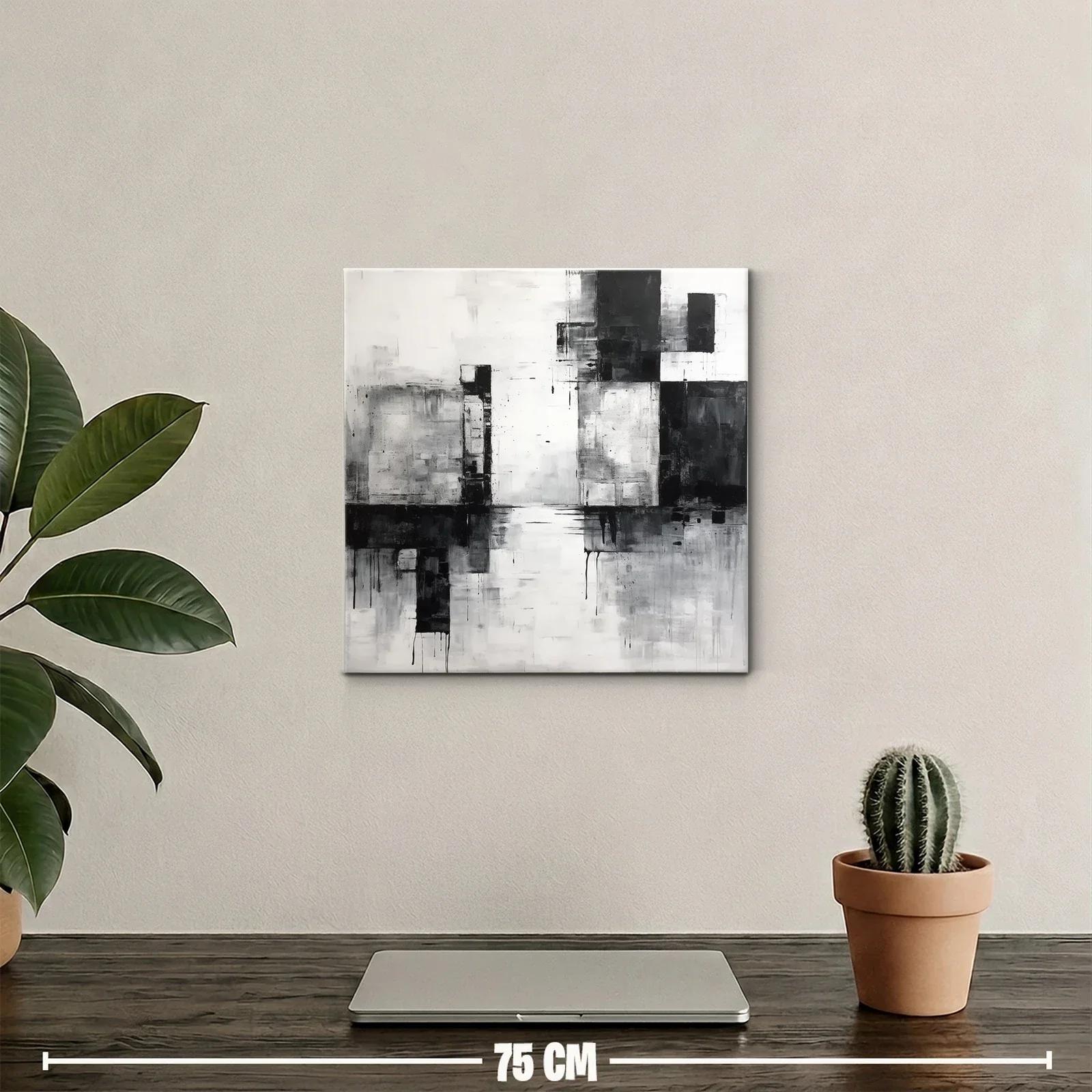 Composición abstracta en escala de gris y negro — miniatura 2