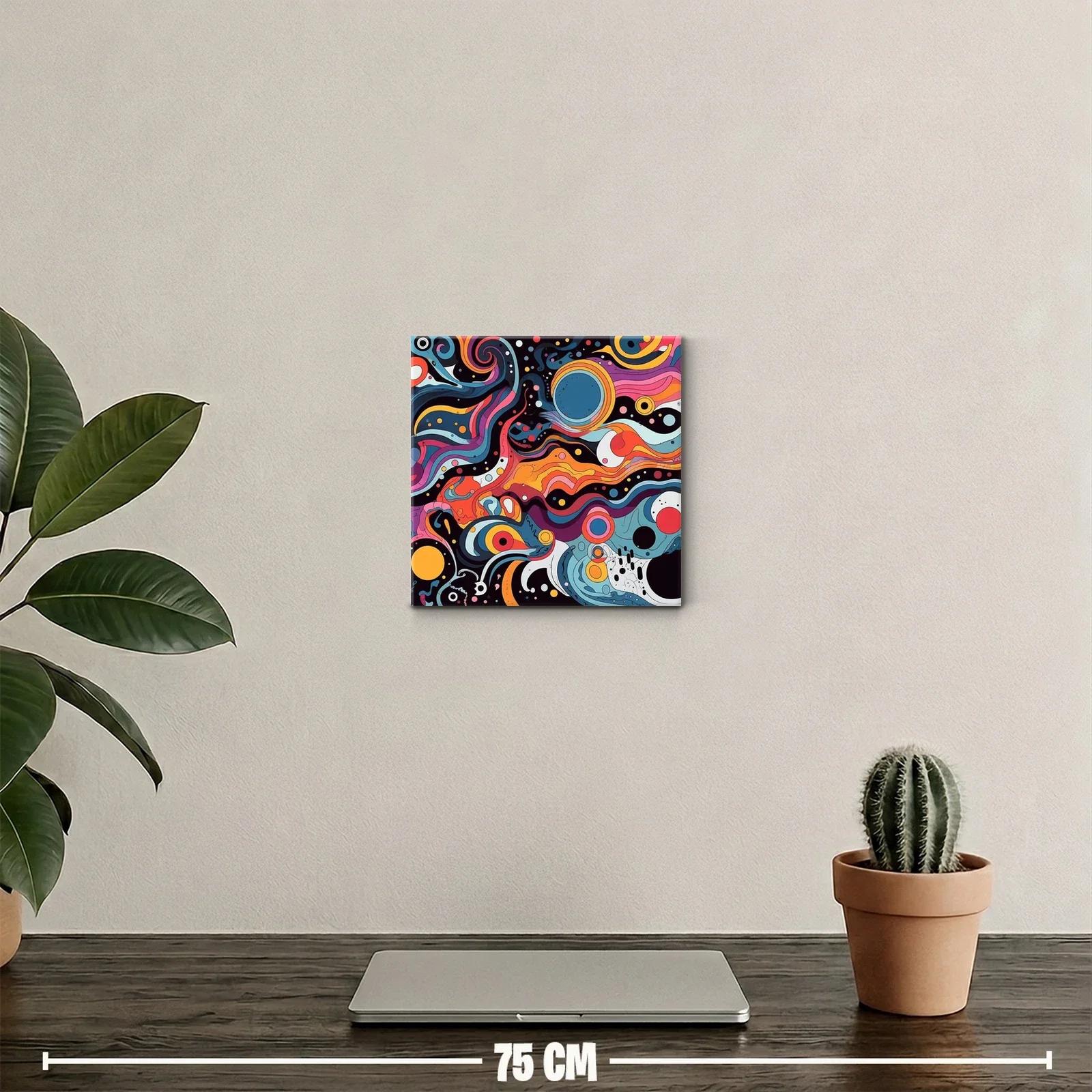 Explosión cósmica de colores vibrantes y formas dinámicas — miniatura 2