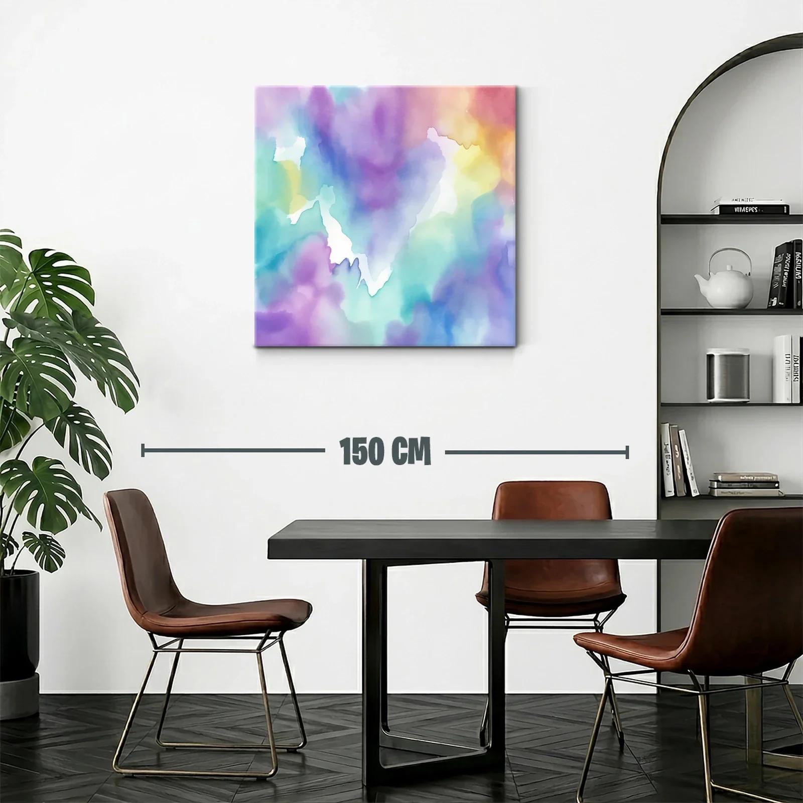Cuadro abstracto en tonos pastel para ambientes suaves — miniatura 2