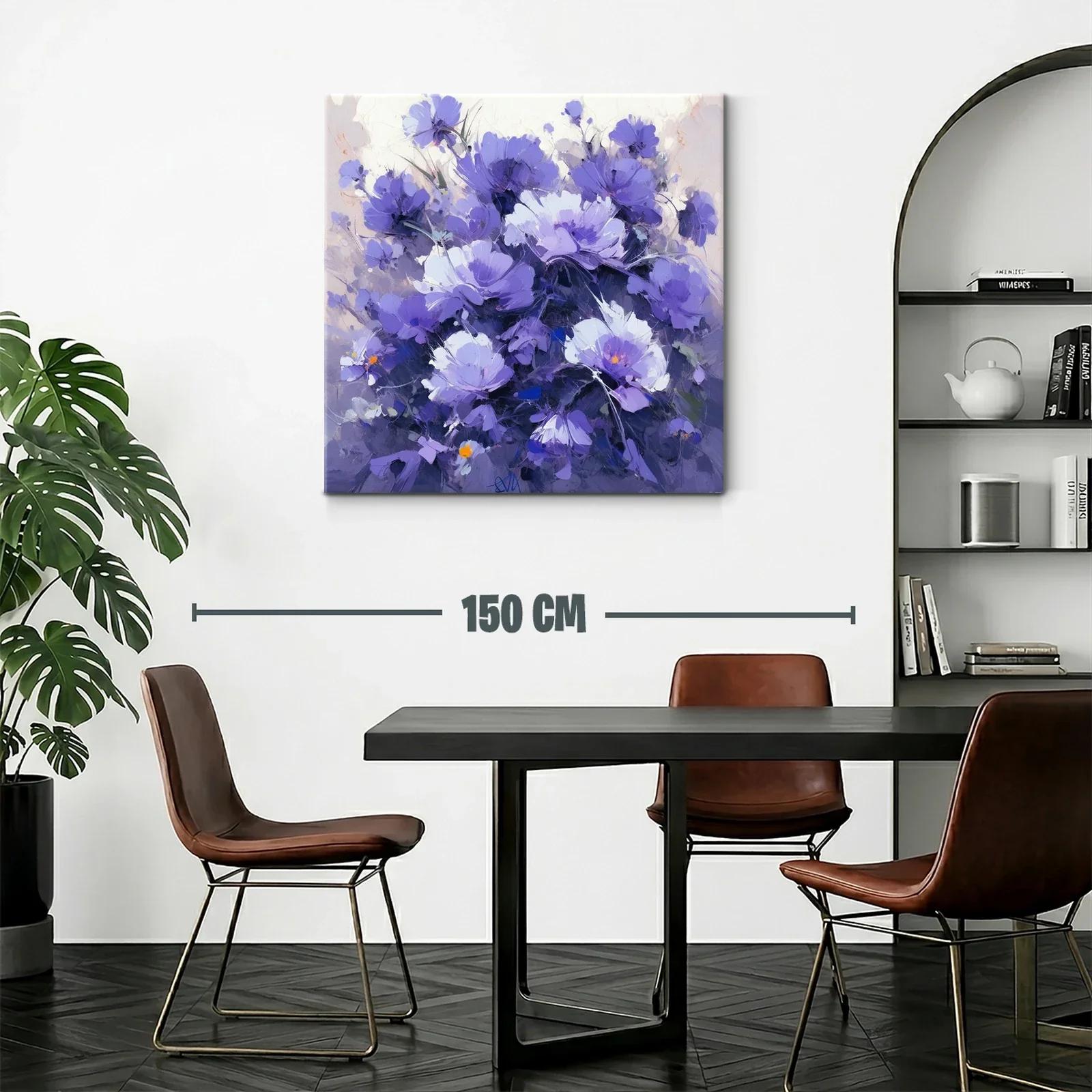Bello ramo de flores en tonos violetas y lilas — miniatura 2
