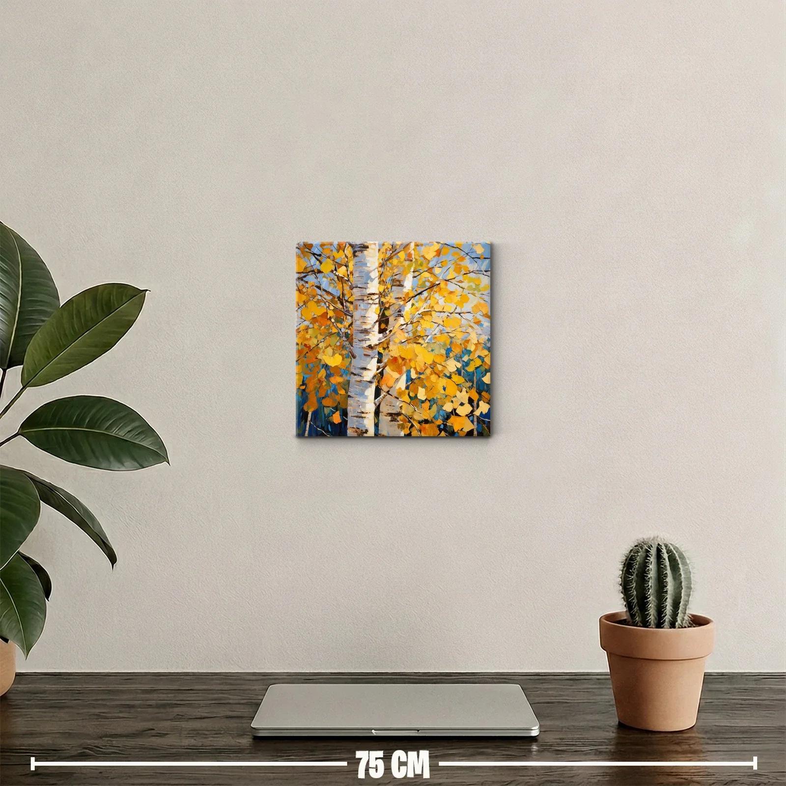 Elegancia otoñal con árboles de hoja dorada brillante — miniatura 2