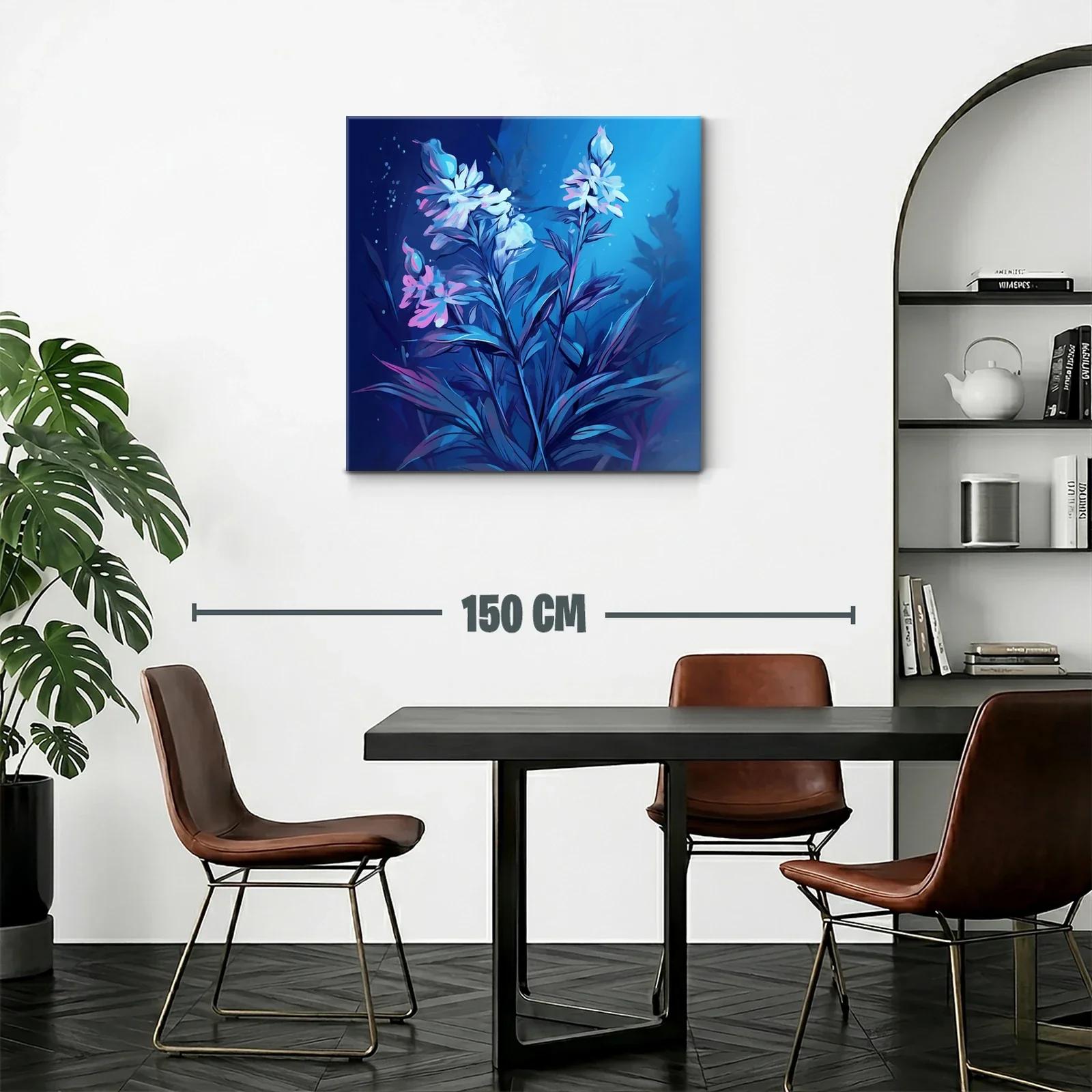 Flores Elegantes en Tonos Azules y Rosados — miniatura 2