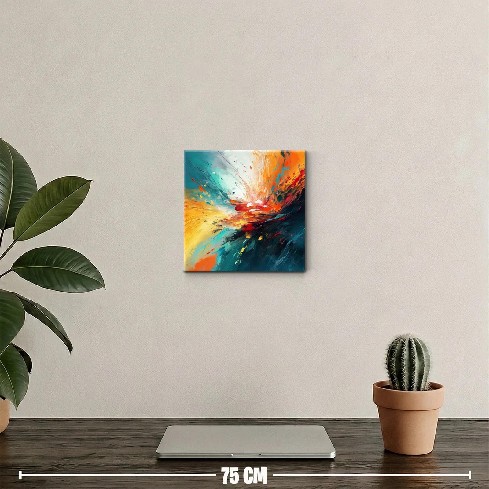 Explosión de colores vibrantes en composición abstracta dinámica — miniatura 2