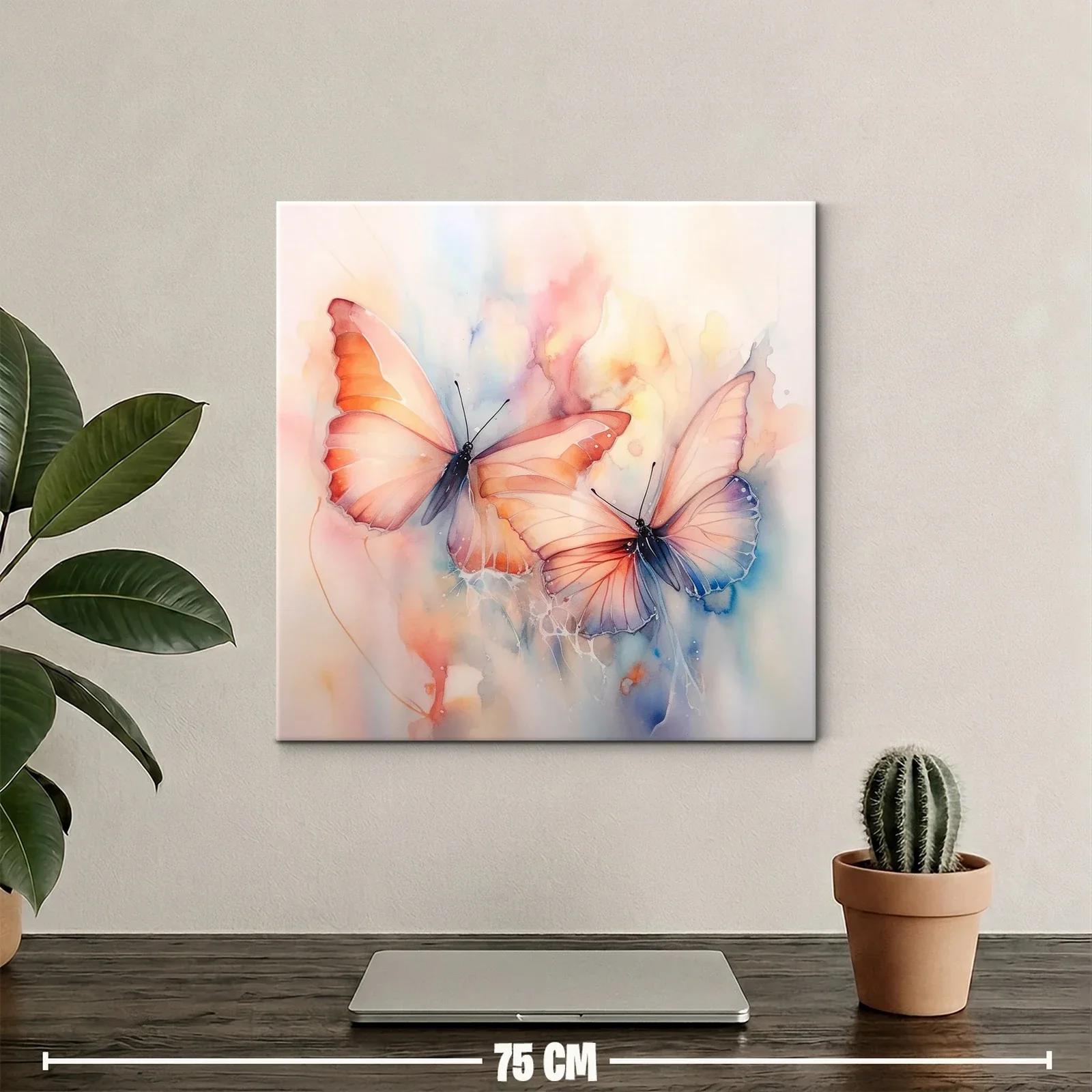 Elegancia natural con mariposas en tonos pastel delicados — miniatura 2