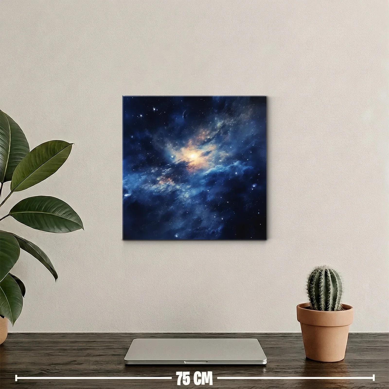 Vibrante espacio cósmico con estrellas y nebulosas luminosas — miniatura 2