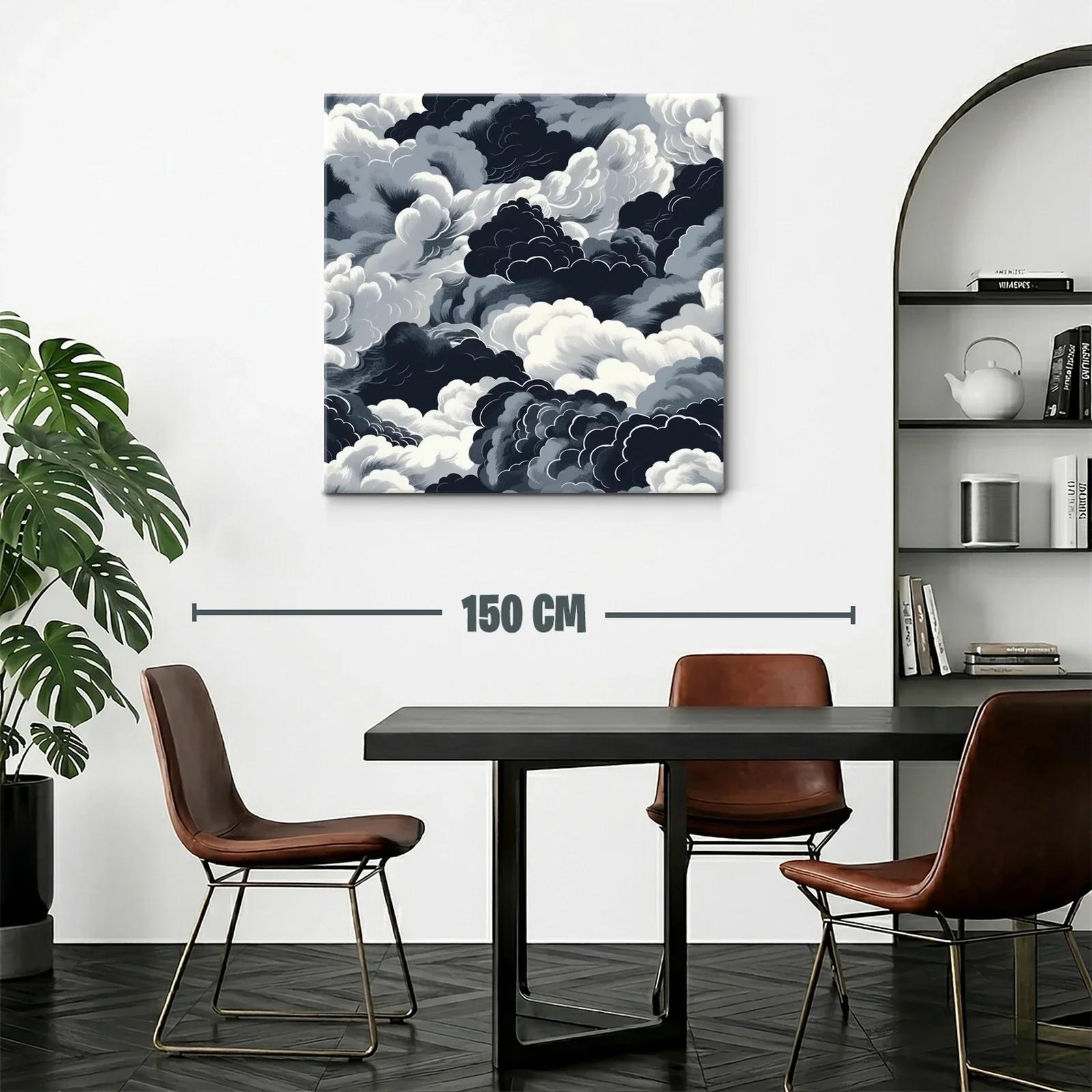 Composición de nubes en tonos grises y negros intensos — miniatura 2