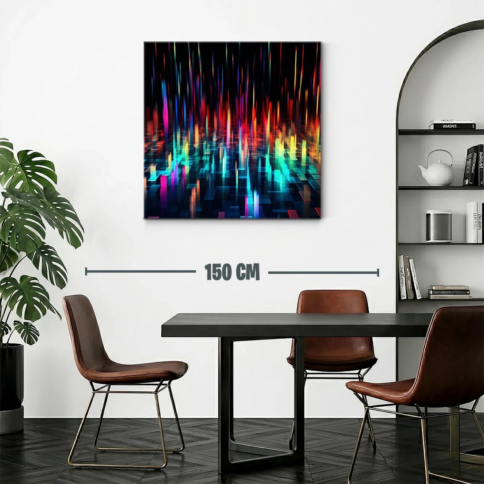 Arte digital con luces vibrantes y formas geométricas — miniatura 2