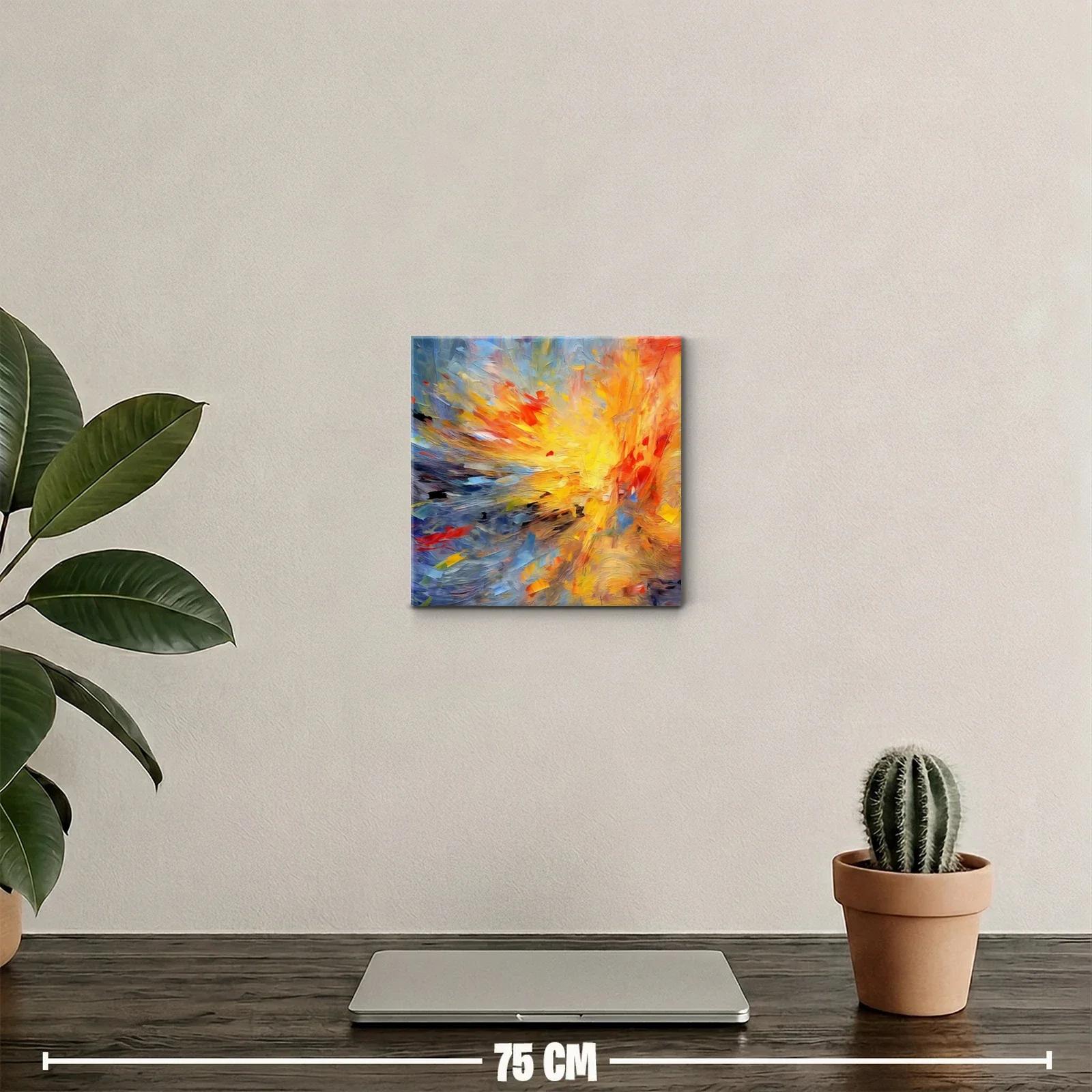 Explosión de color vivo en composición abstracta dinámica — miniatura 2