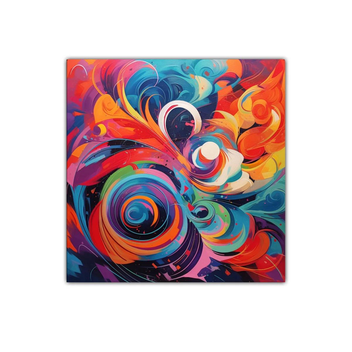 Explosión de colores vibrantes en composición dinámica — miniatura 1