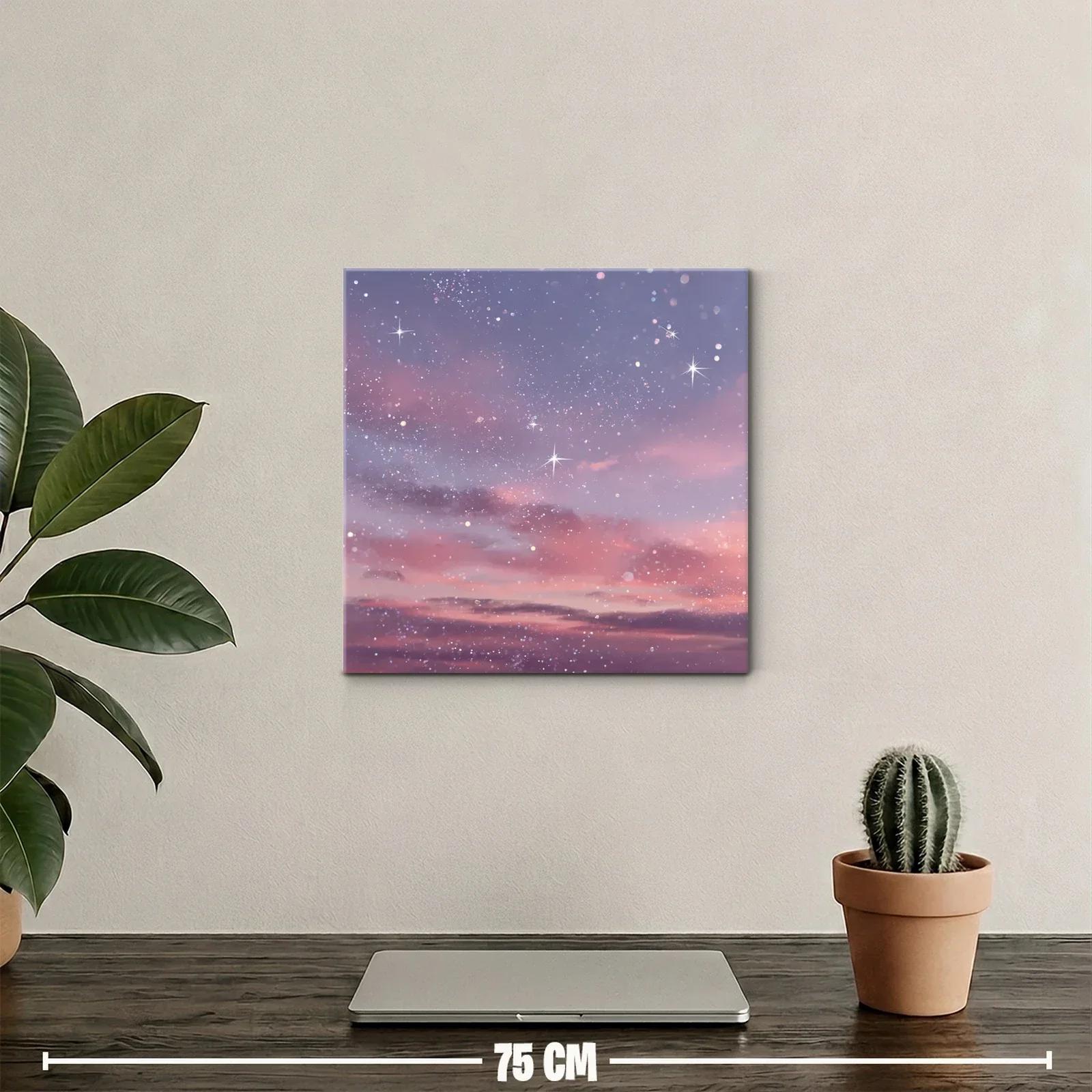 Cielo estrellado en tonos pastel para un ambiente sereno — miniatura 2