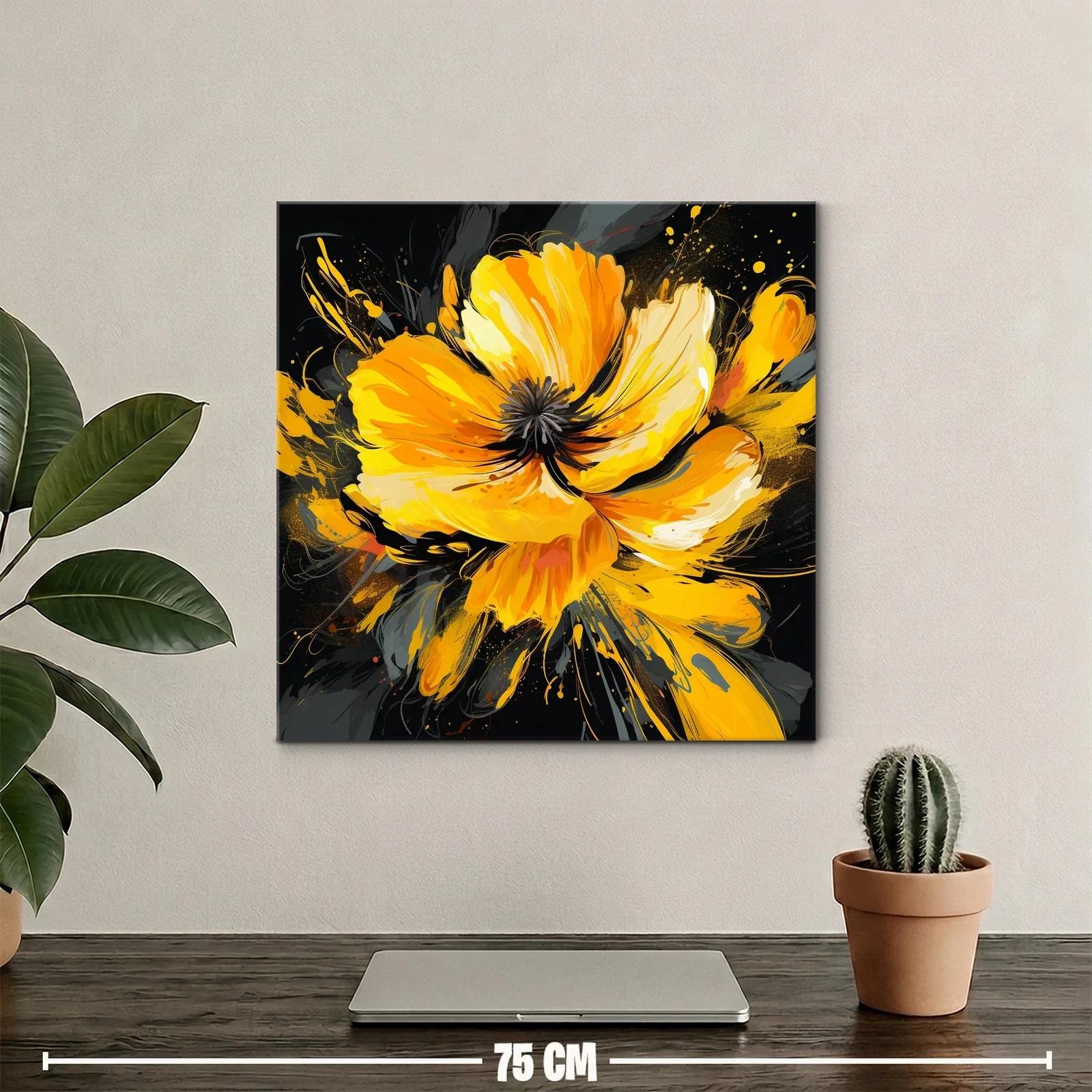 Impacto floral en tonos vibrantes naranja y amarillo — miniatura 2