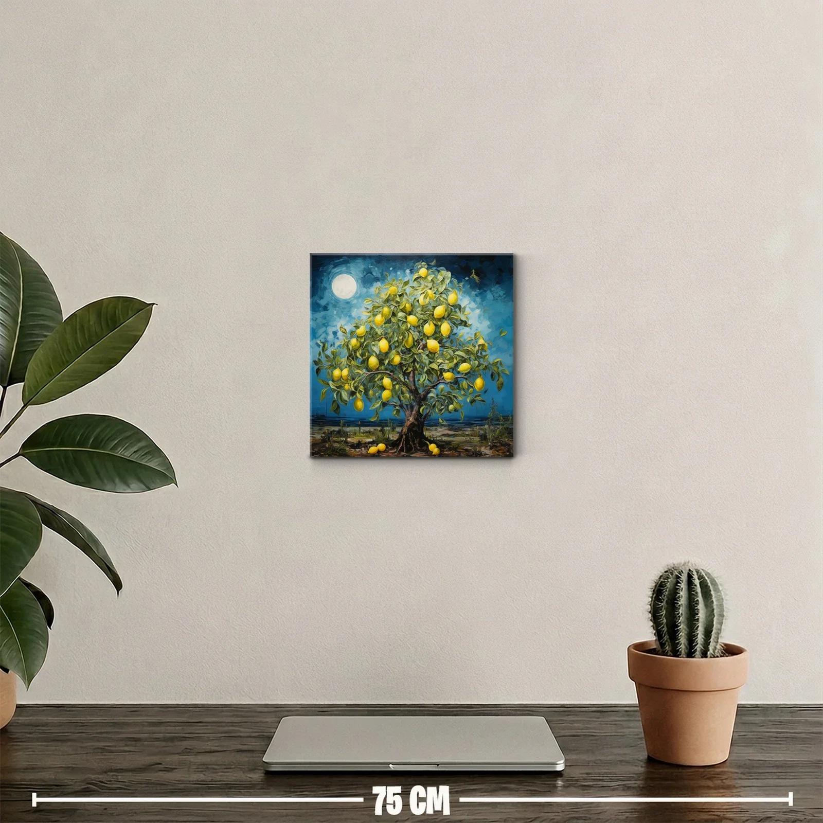 Árbol de Limones en Noche de Luna Llena — miniatura 2