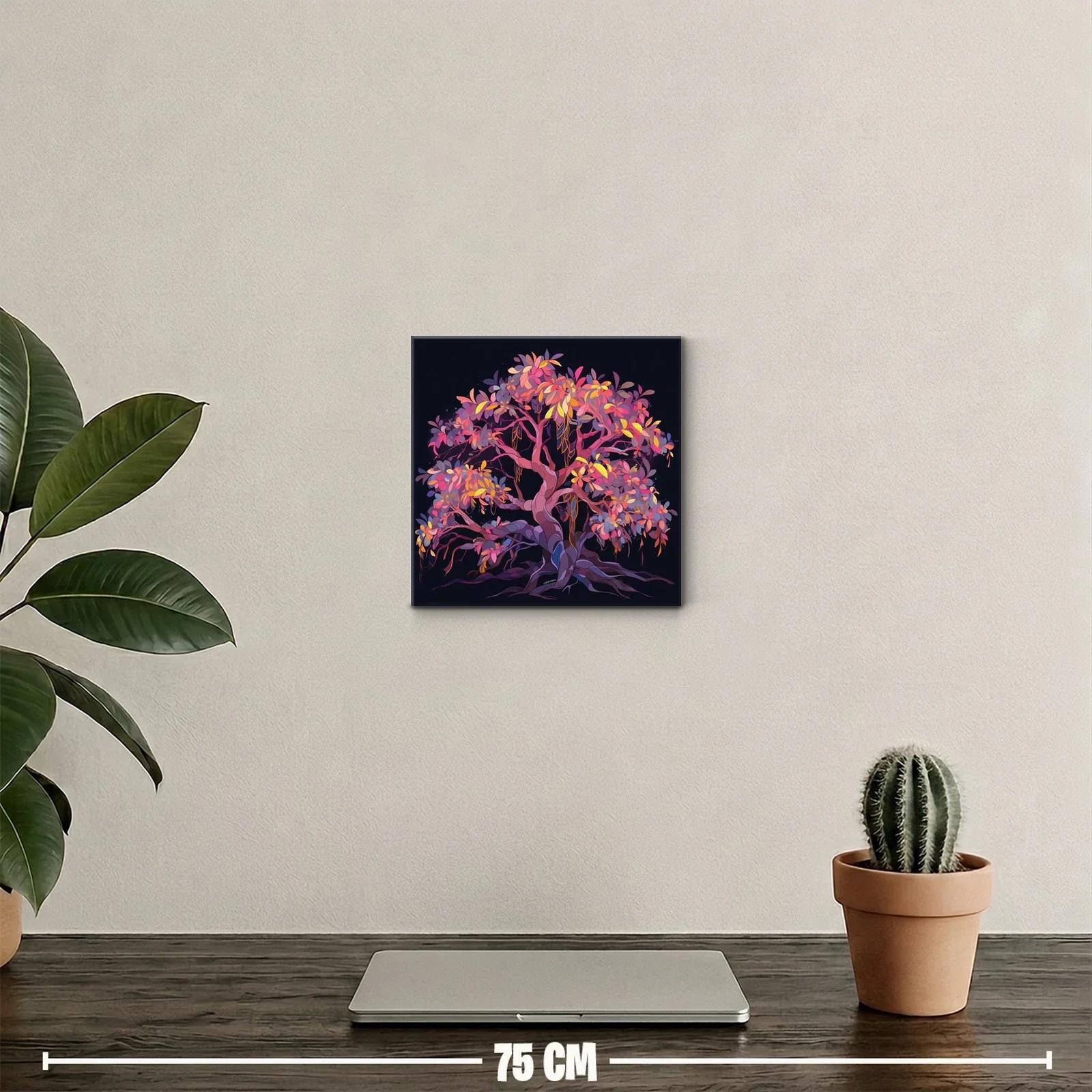 Árbol colorido con tonos cálidos y vibrantes — miniatura 2