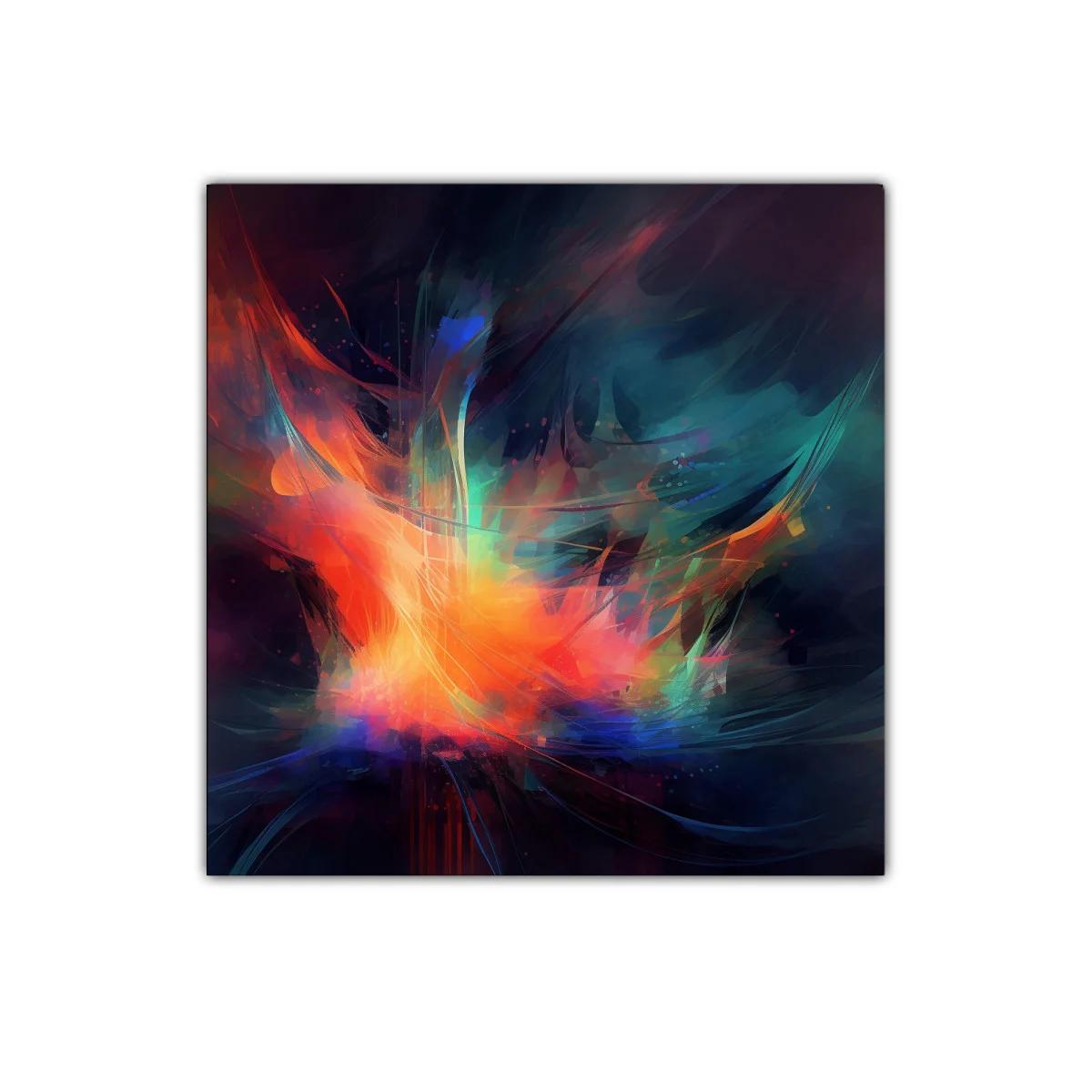 Explosión de colores vibrantes en arte abstracto dinámico — miniatura 1