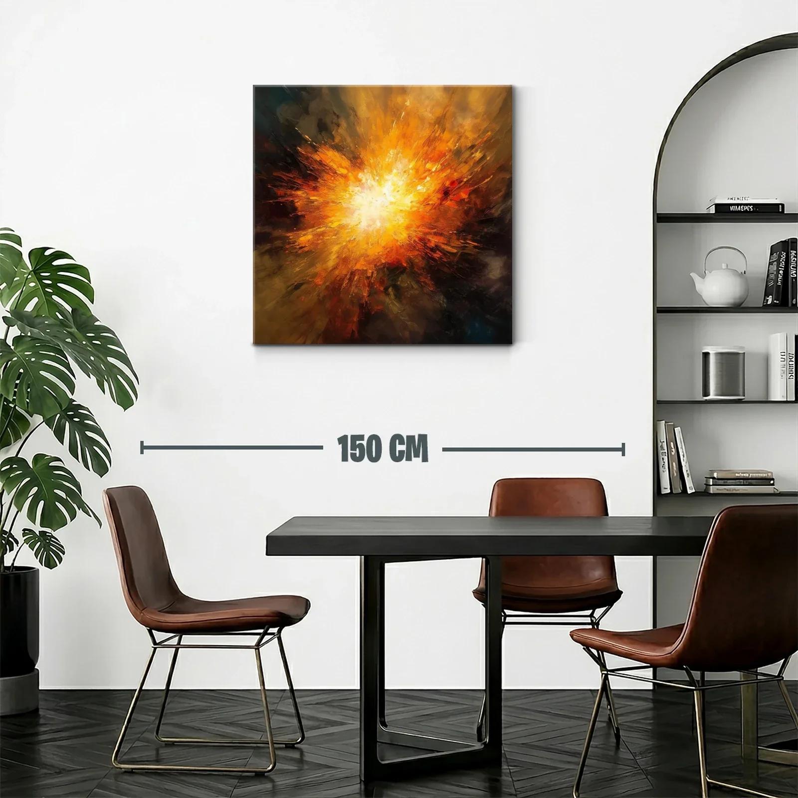 Explosión de luz cálida en explosión abstracta vibrante — miniatura 2