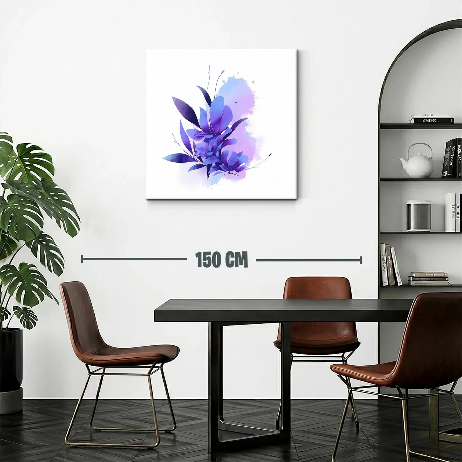 Composición floral en tonos violetas y azules suaves — miniatura 2