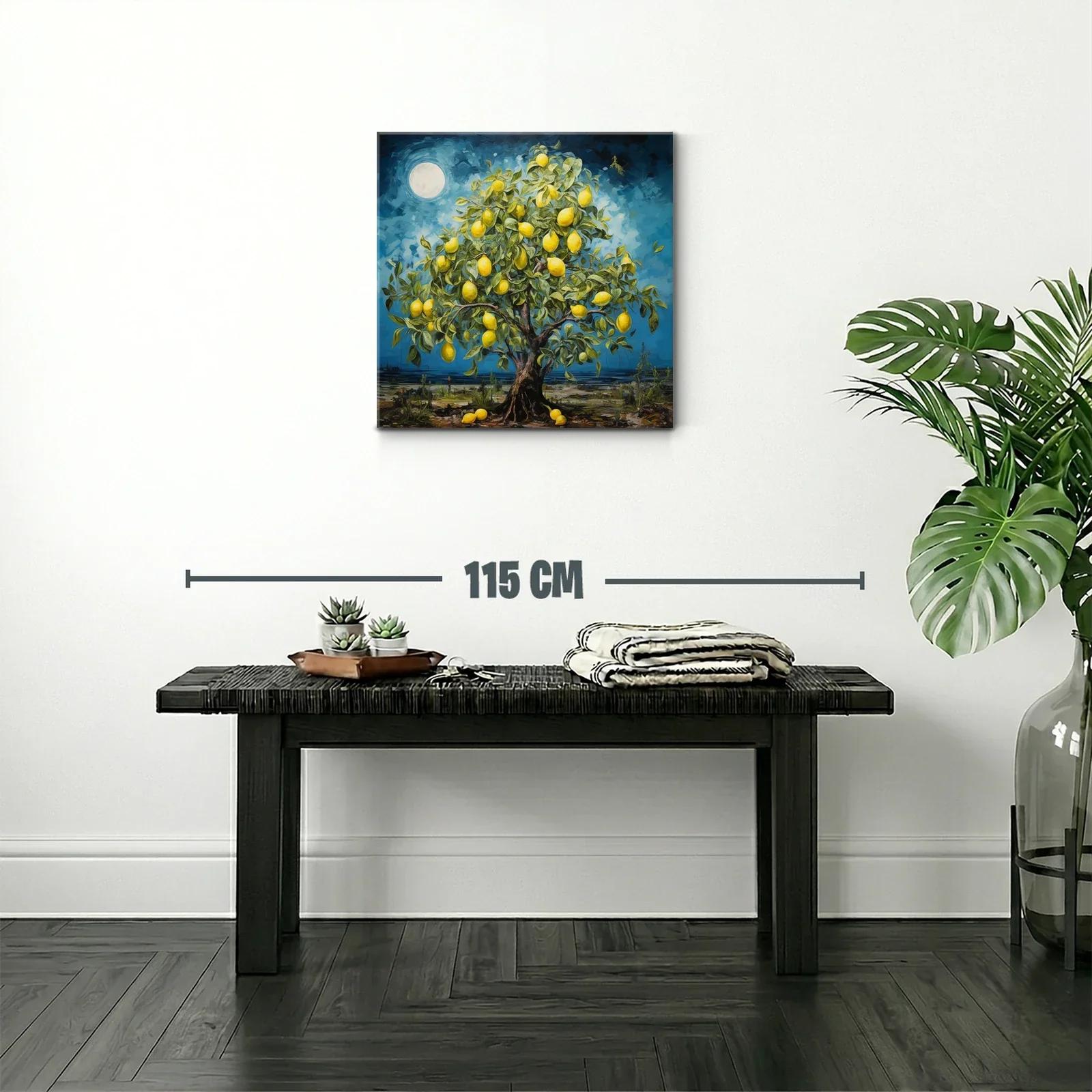 Árbol de Limones en Noche de Luna Llena — miniatura 2