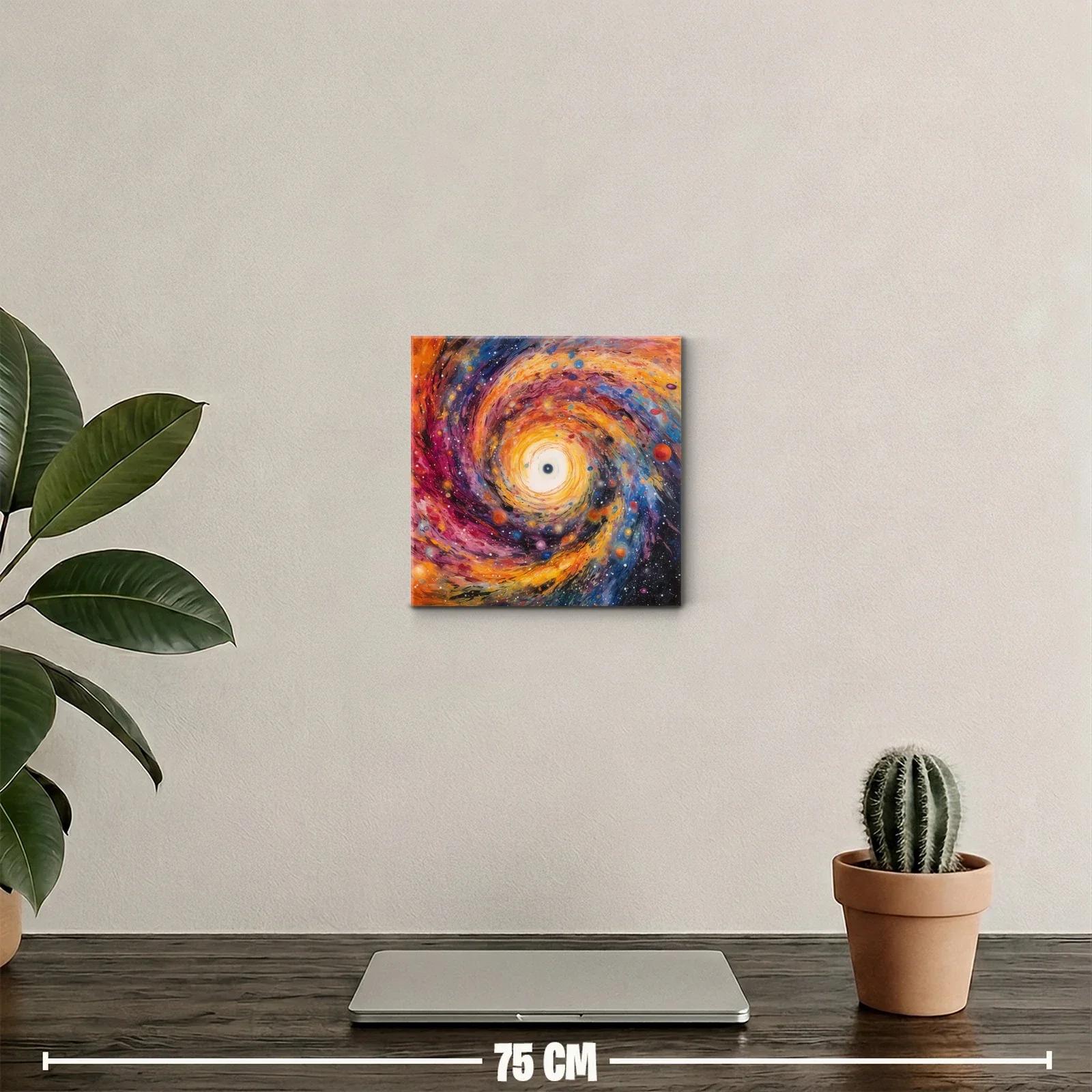 Cuadro Espiral Cósmica de Colores Vibrantes y Luz Central — miniatura 2