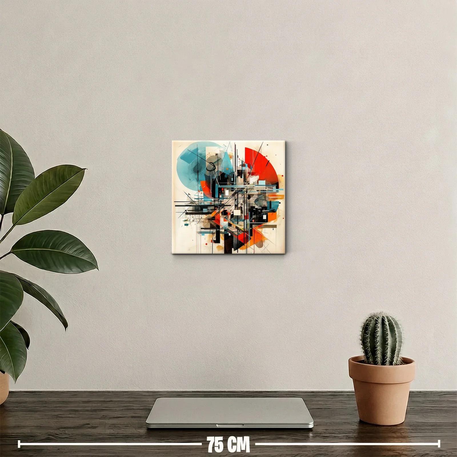 Composición vibrante con formas geométricas y colores intensos — miniatura 2