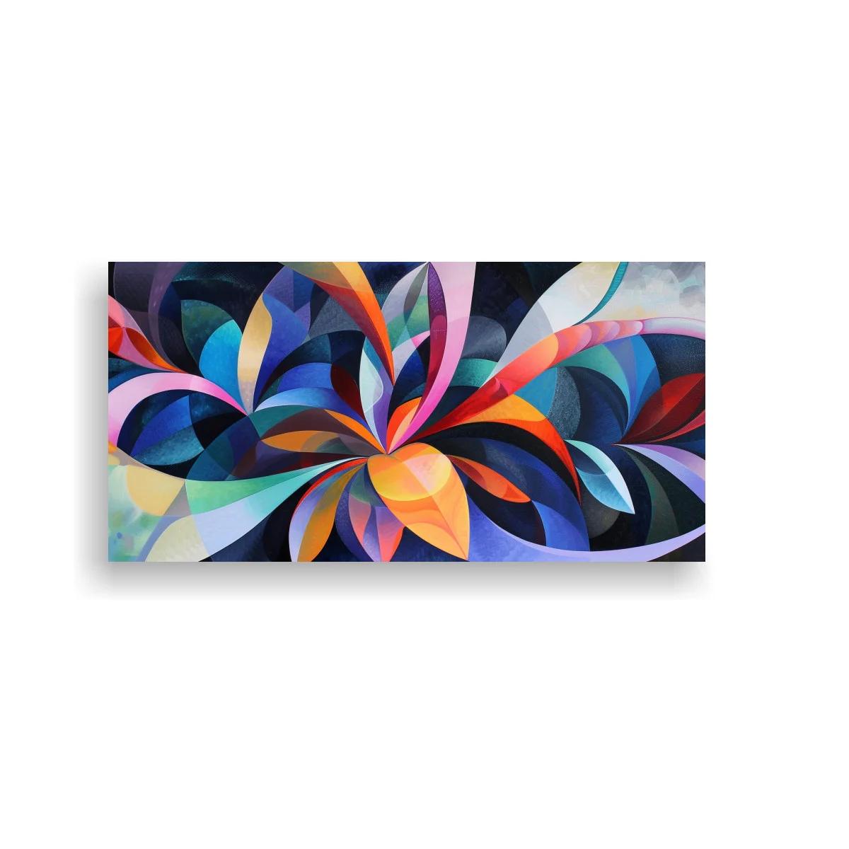 Cuadro flores abstractas de pétalos superpuestos — imagen principal