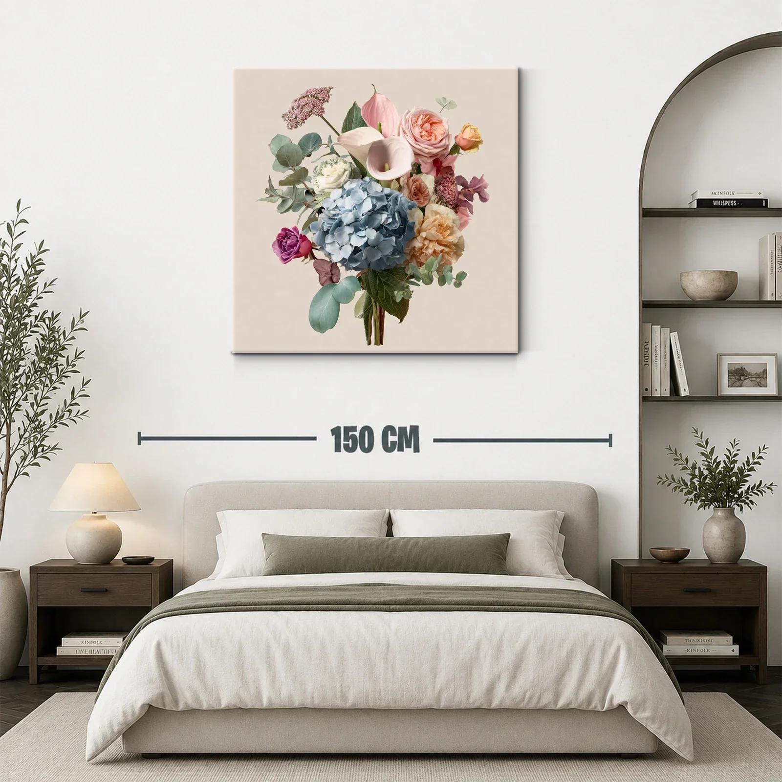 Ramo elegante con flores delicadas y tonos pastel suaves — miniatura 3