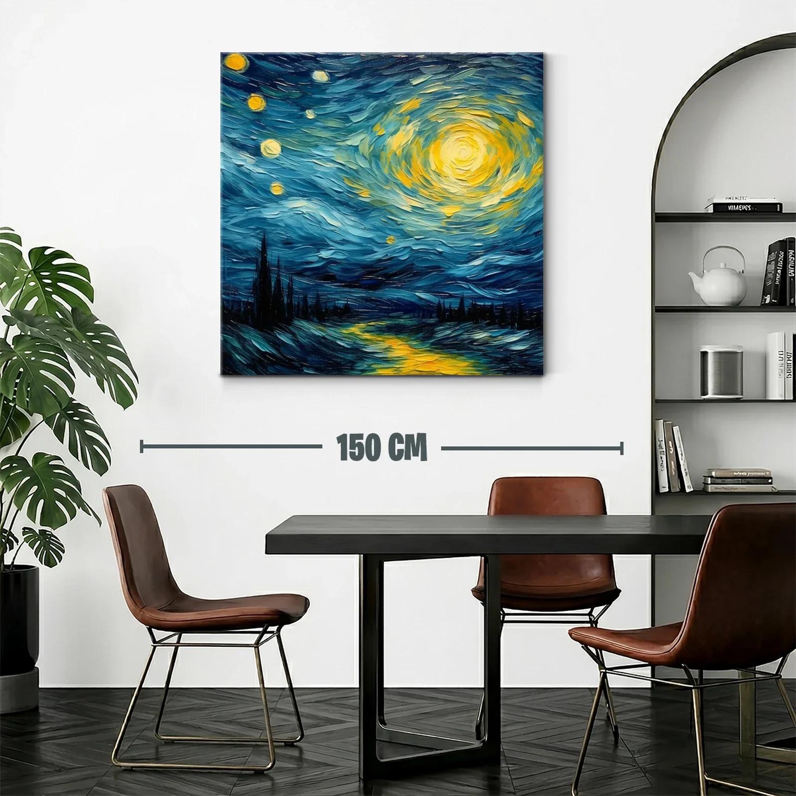 Noche estrellada con luz vibrante y cielos en movimiento — miniatura 2