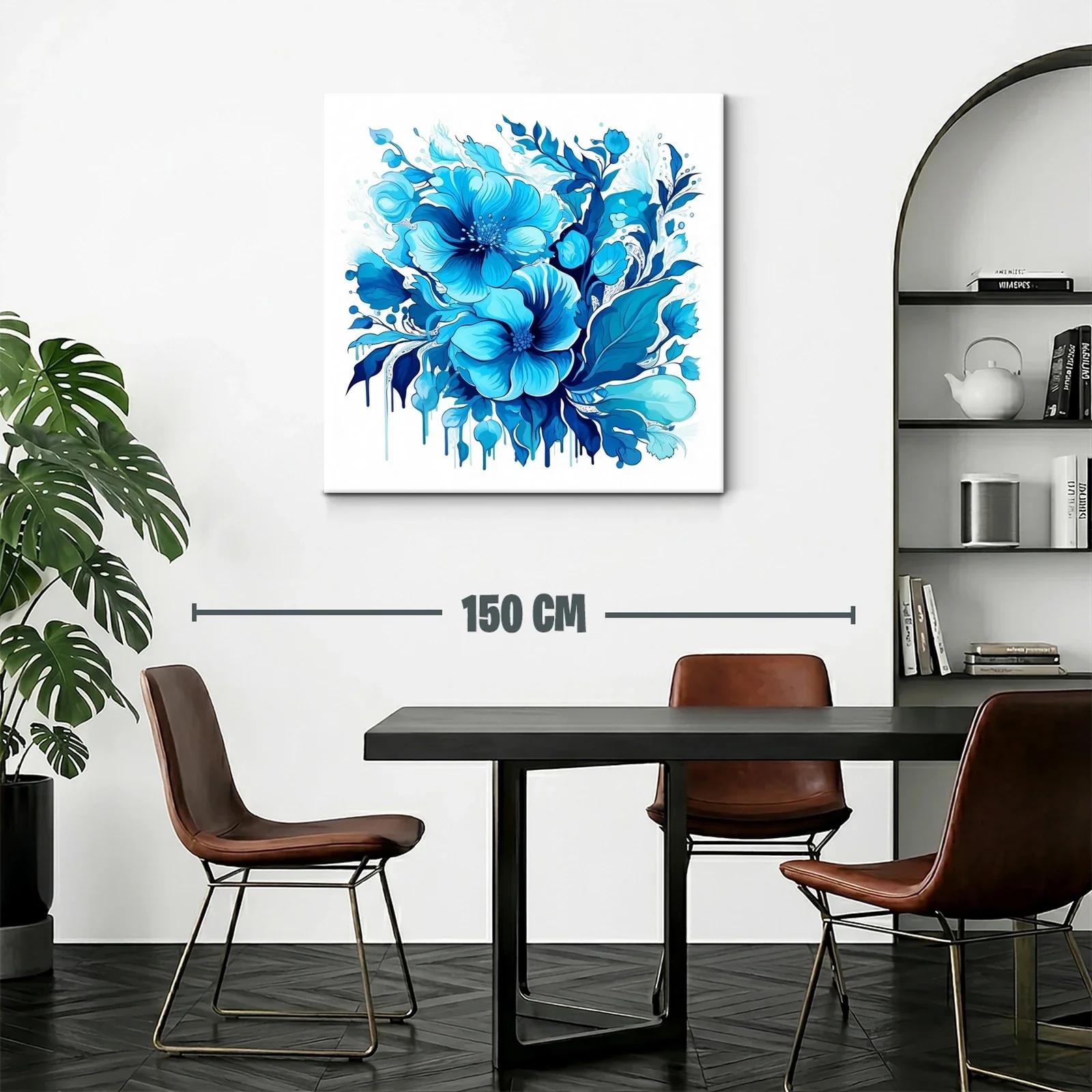 Flores azules en composición vibrante y elegante — miniatura 2