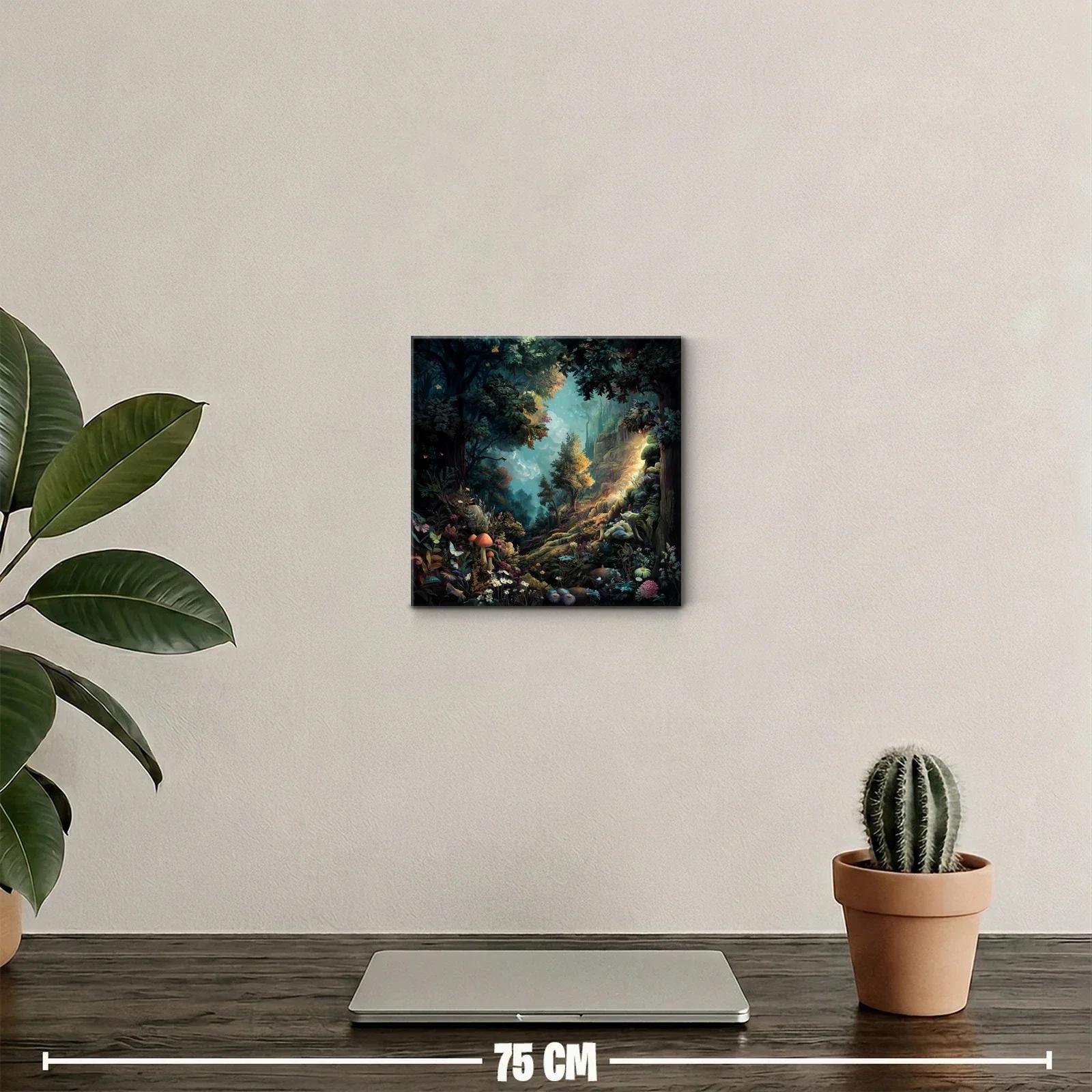 Bosque encantado lleno de vida y luz mágica — miniatura 2