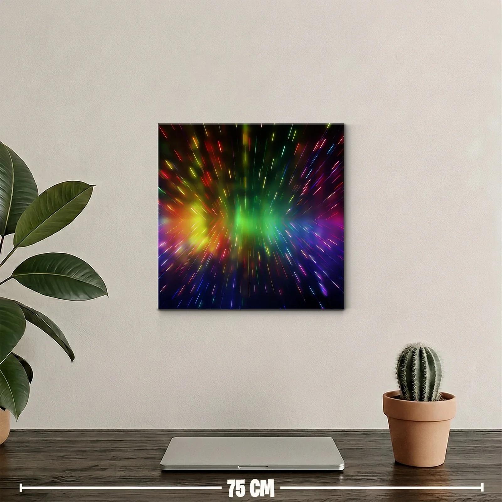 Explosión de luces vibrantes en movimiento caleidoscópico — miniatura 2
