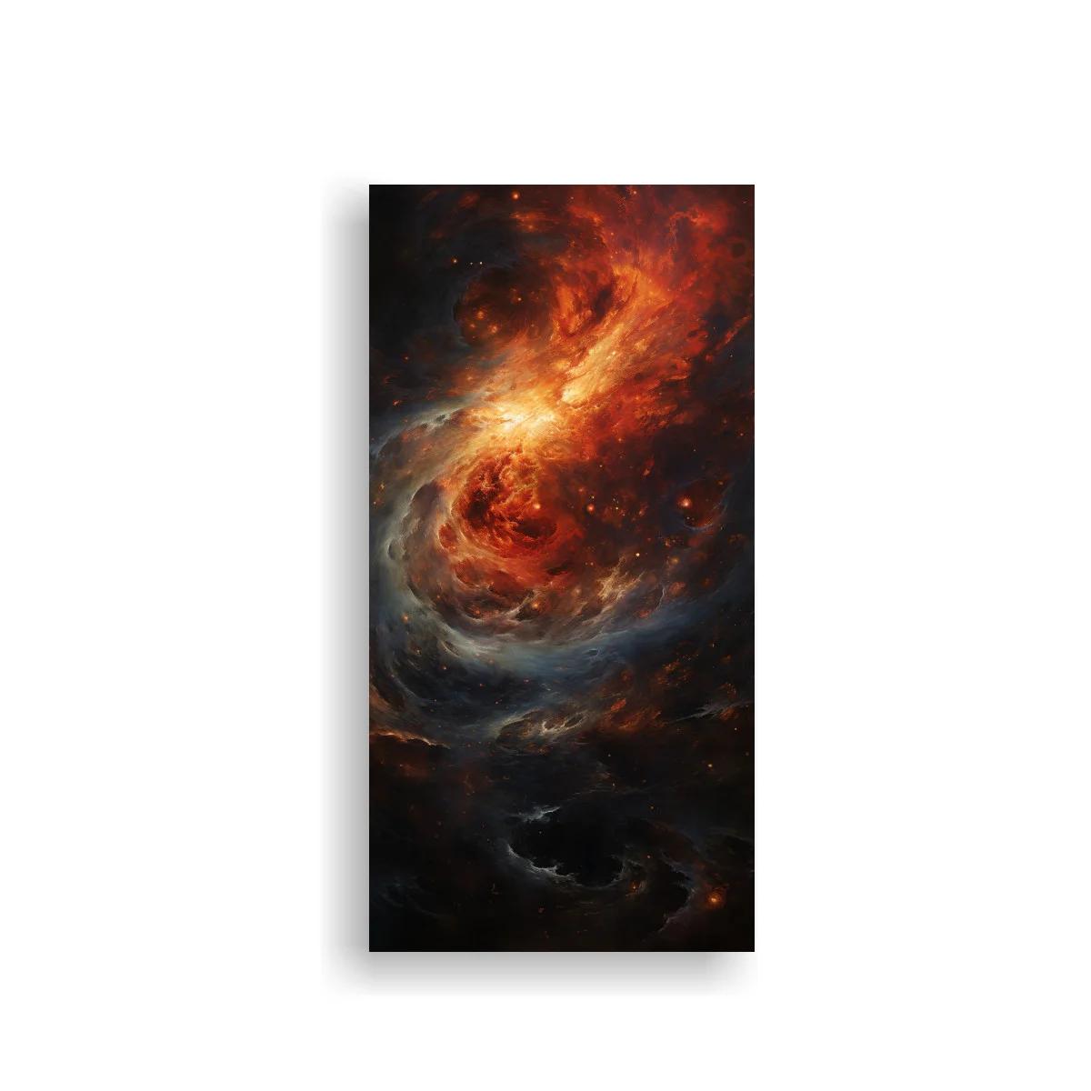 Cuadro galaxia en espiral con núcleo brillante y destellos — imagen principal