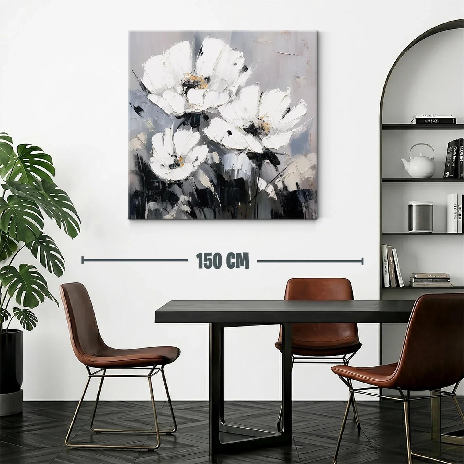 Elegancia floral en tonos neutros para espacios modernos — miniatura 2