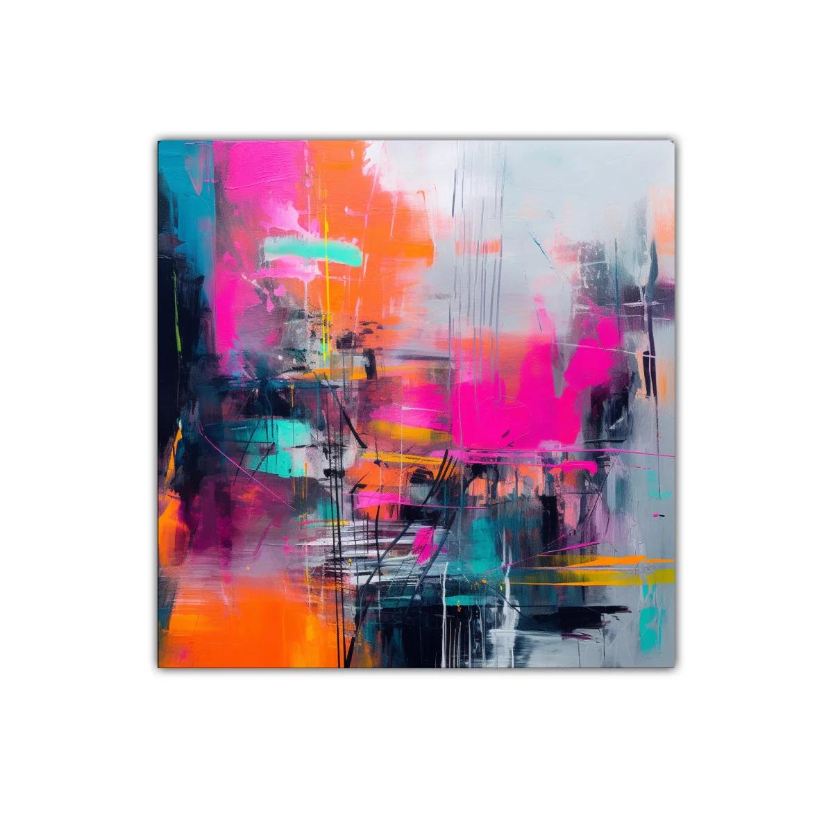 Composición vibrante con tonos intensos y contrastes dinámicos — miniatura 1