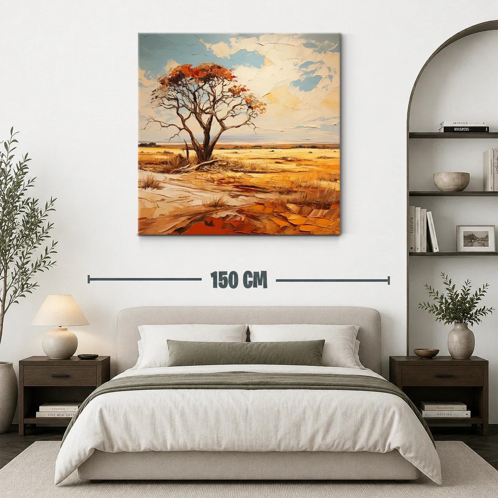 Paisaje sereno con árbol solitario y cielo abierto — miniatura 3