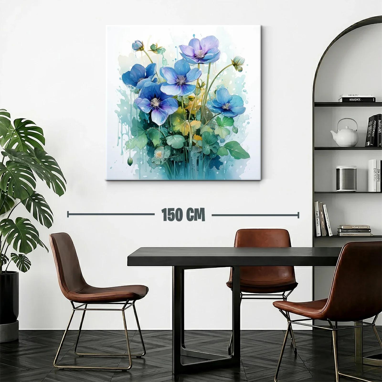 Bouquet floral en tonos azules con estilo etéreo y delicado — miniatura 2