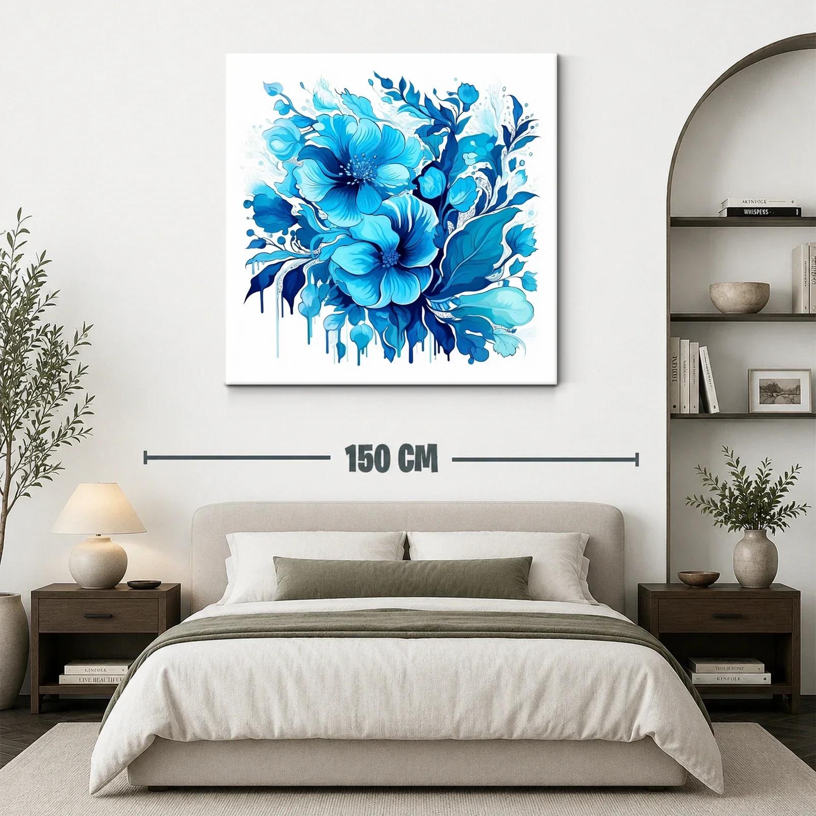 Flores azules en composición vibrante y elegante — miniatura 3