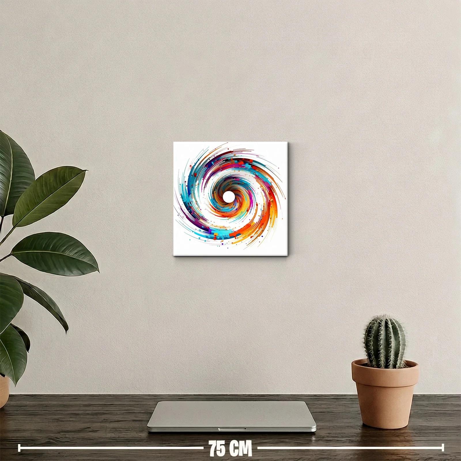 Remolino vibrante de colores intensos y energía dinámica — miniatura 2