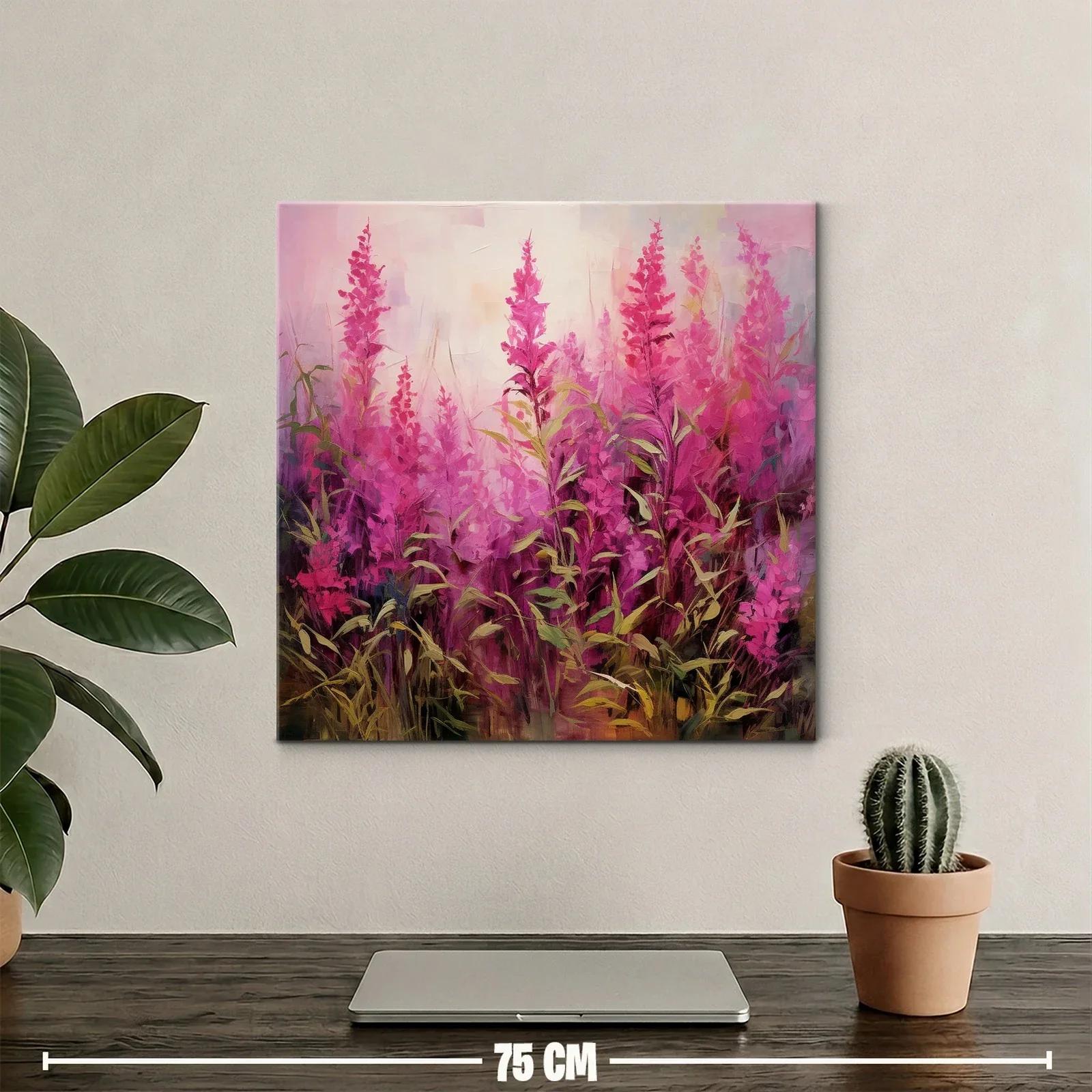 Cuadro con flores fucsias que transmiten energía y vitalidad — miniatura 2