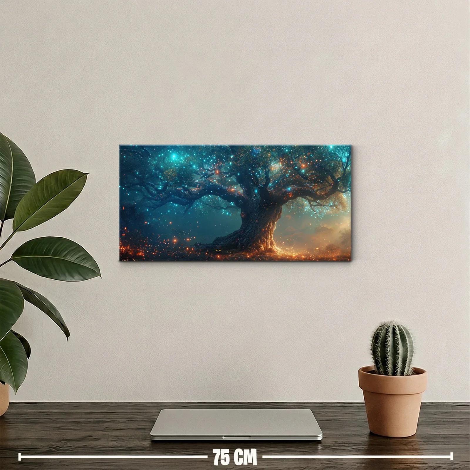 Cuadro árbol de la vida con atmósfera luminosa envolvente — miniatura 2