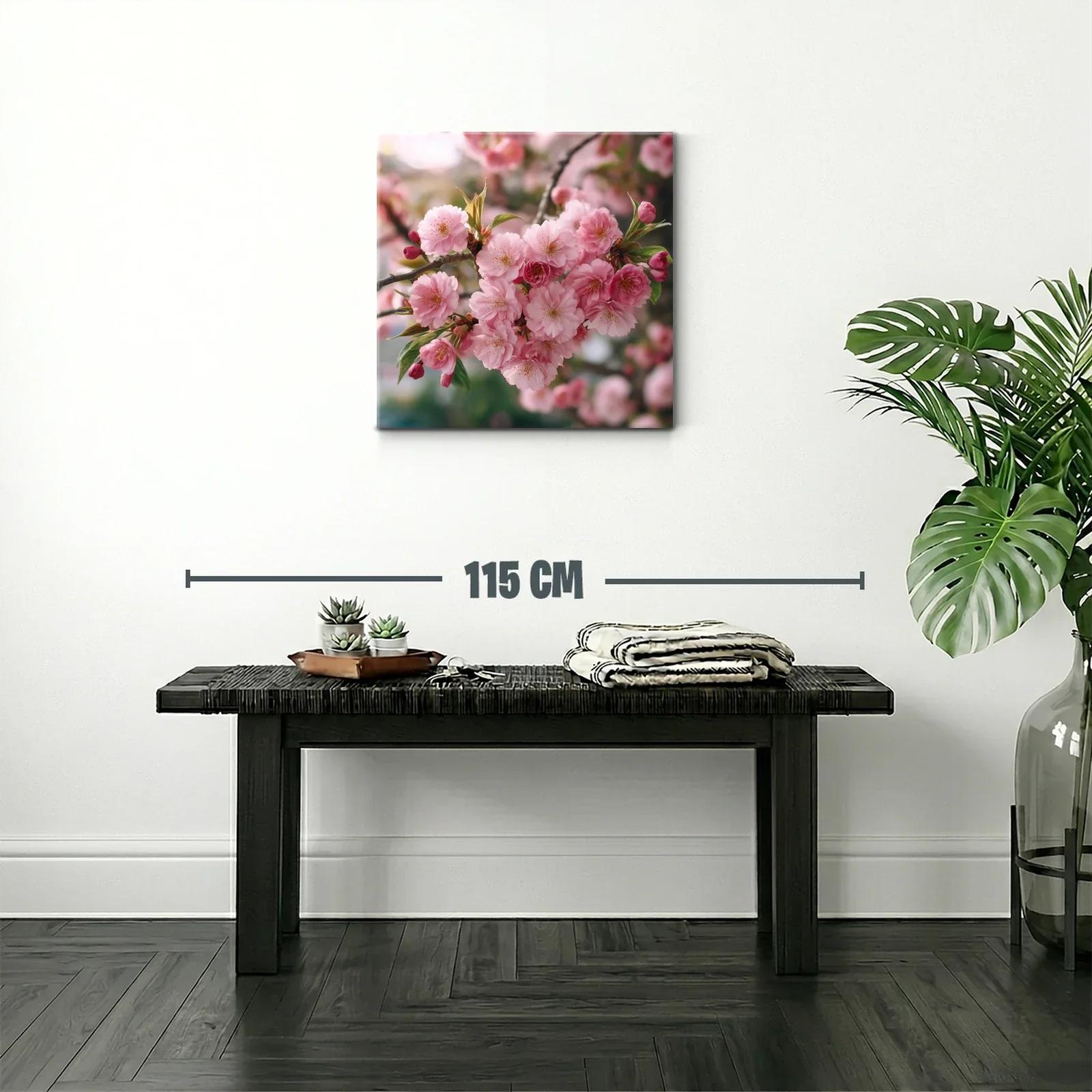 Ramo de flores rosas en plena primavera — miniatura 2