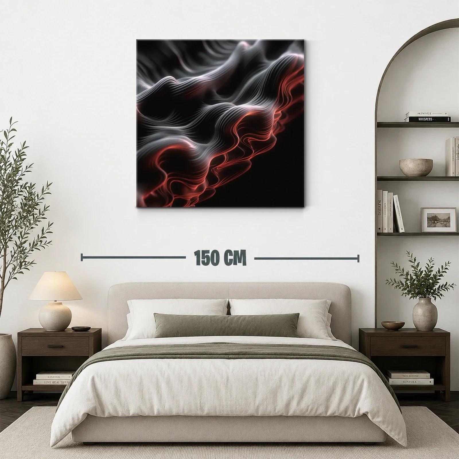 Ondas abstractas con luces cálidas y sombras profundas — miniatura 3