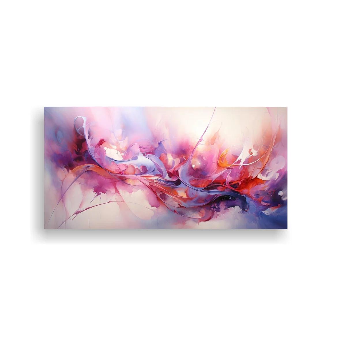 Cuadro abstracción de humo con trazos ondulantes — imagen principal