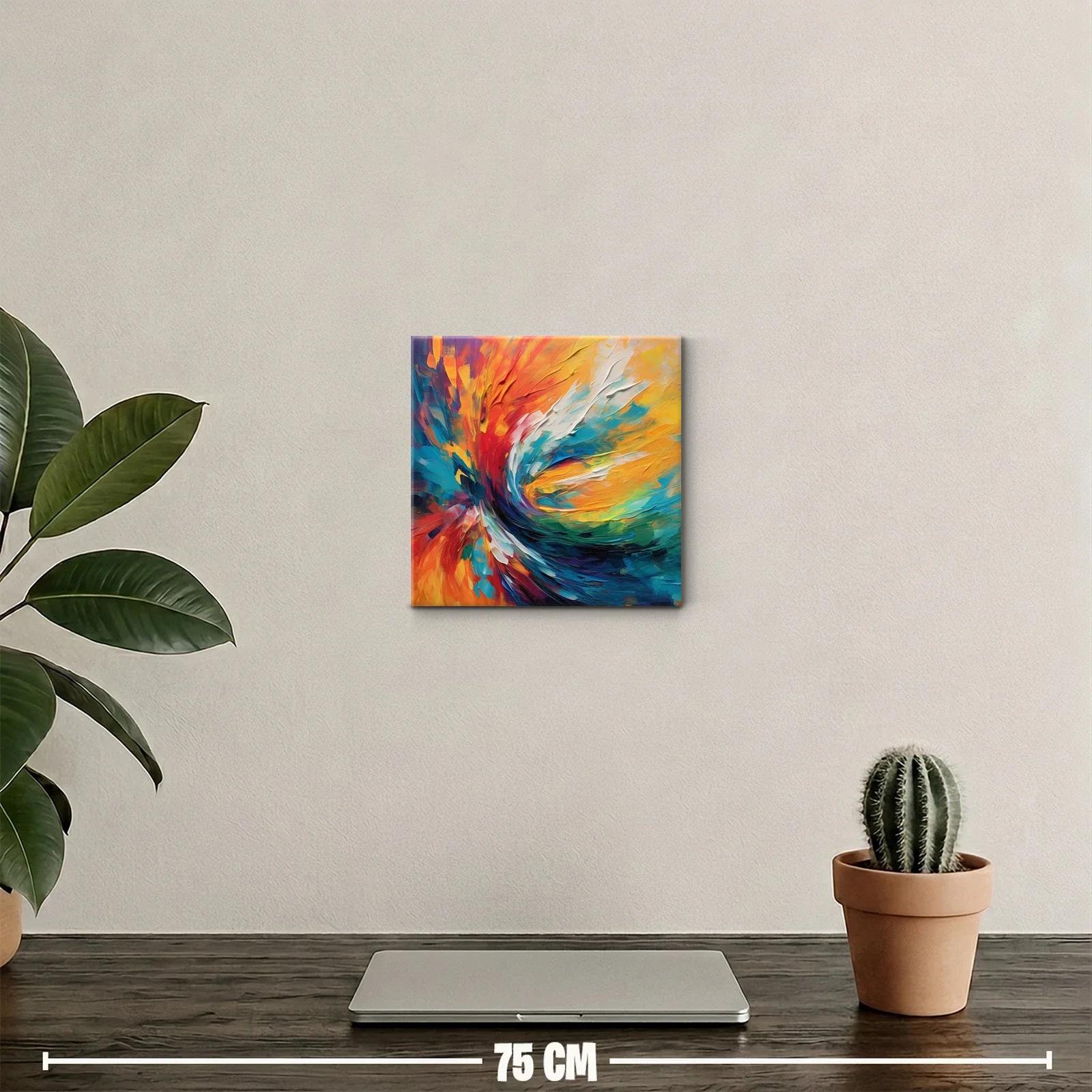 Cuadro vibrante con explosión de colores vivos — miniatura 2