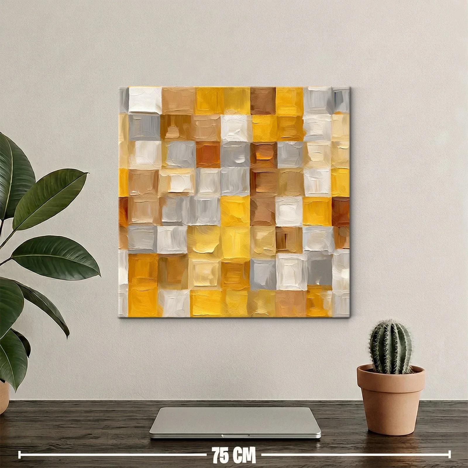 Composición abstracta en tonos cálidos y neutros — miniatura 2