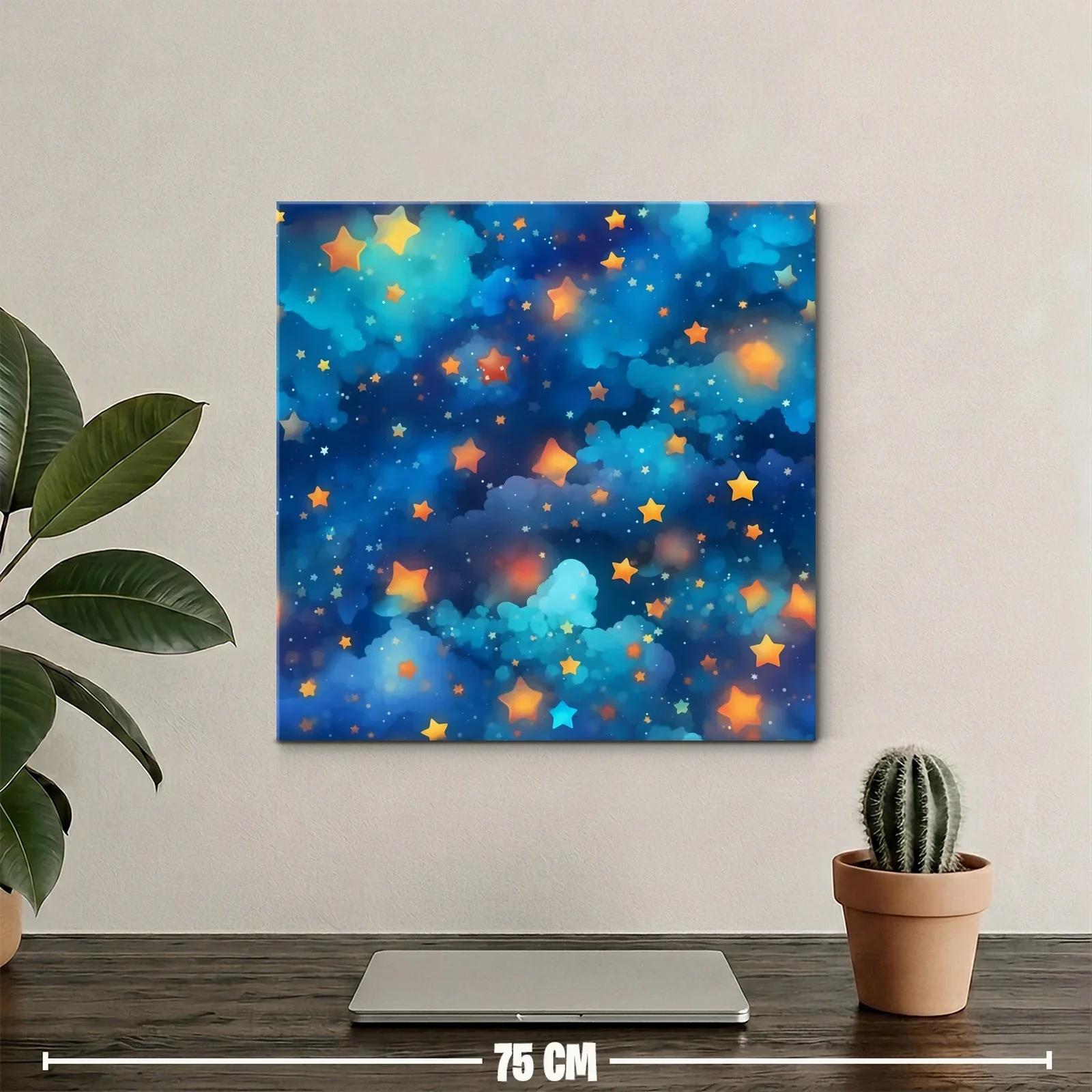 Cuadro Estrellas Brillantes en Fondo Azul Profundo — miniatura 2