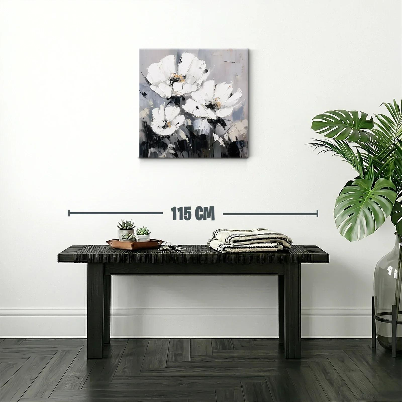 Elegancia floral en tonos neutros para espacios modernos — miniatura 2