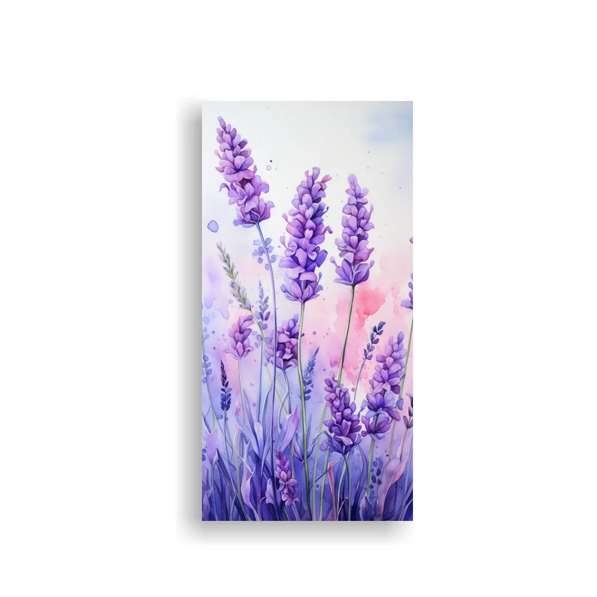 Cuadro lavanda con espigas de distintos tamaños — imagen principal
